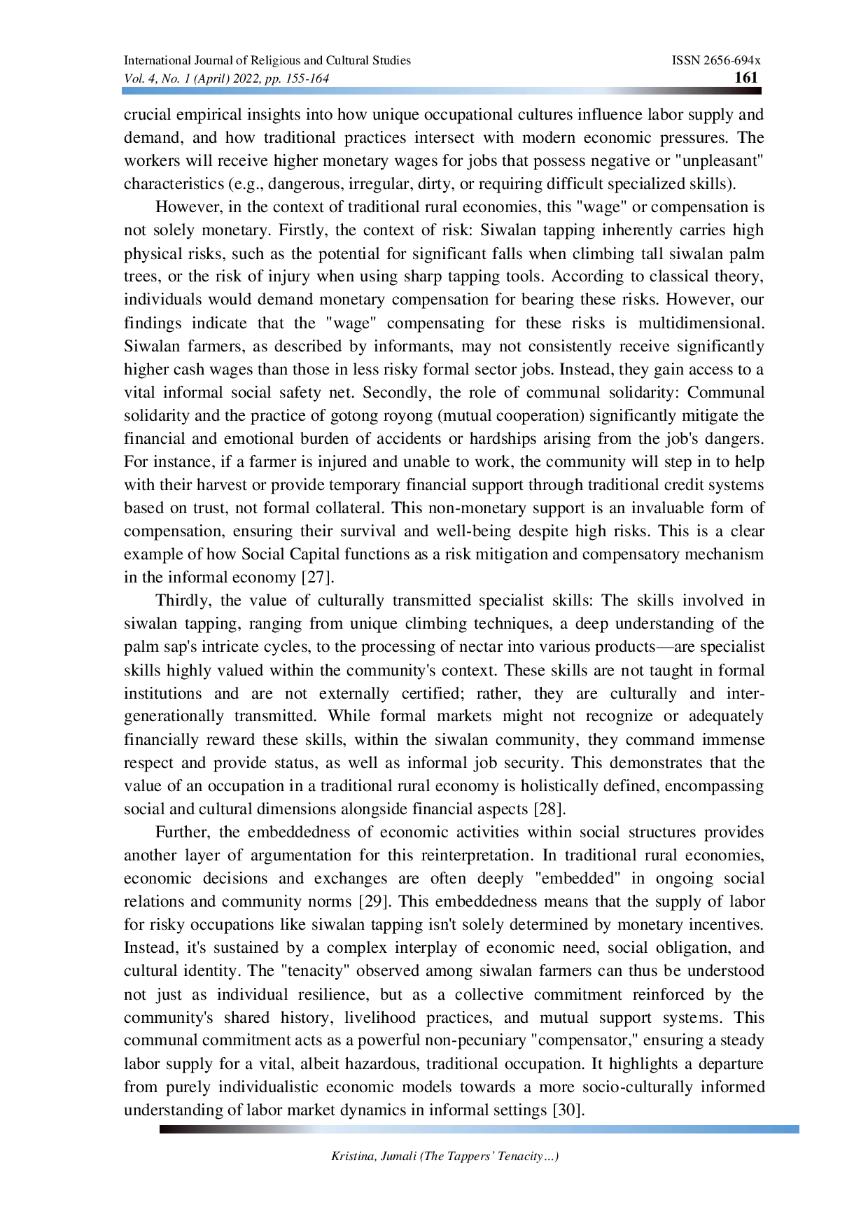 JURIS The Tappers Tenacity Labour Market Dynamics and Work Culture Among Siwalan Farmers in Rural Indonesia