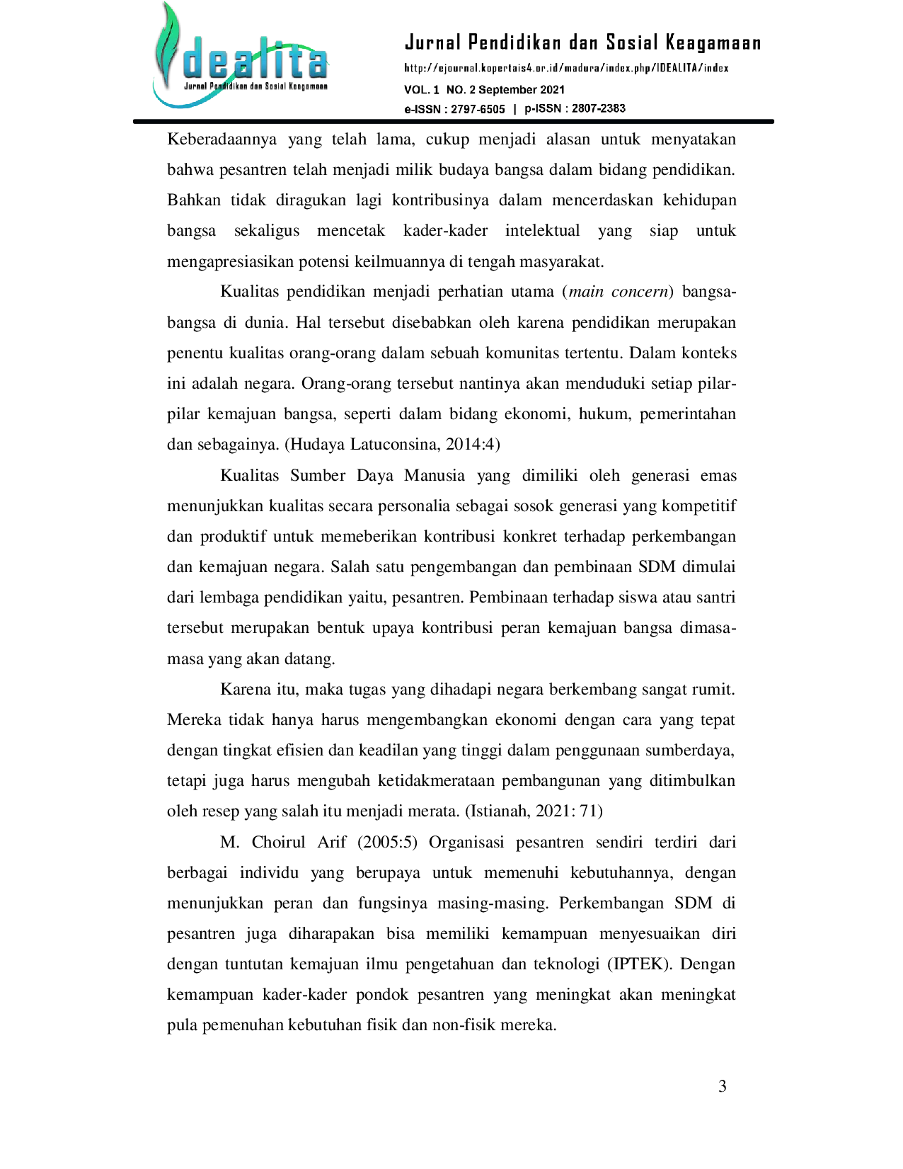 JURIS Peran Santri dalam Mewujudkan Indonesia Emas 2045