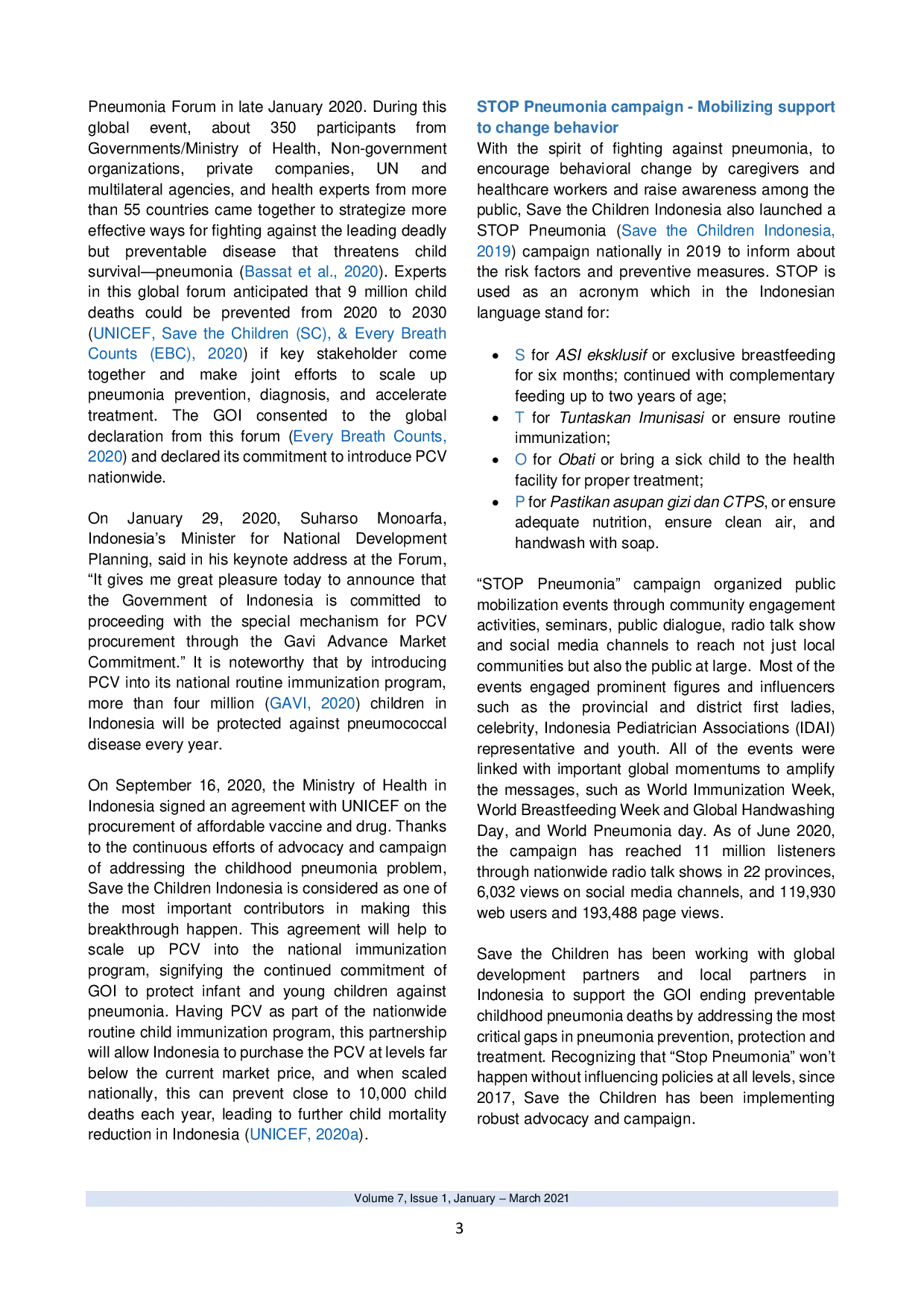 JURIS Stop Pneumonia A Successful Advocacy Campaign For Preventing And Protecting Indonesia s Children From Pneumonia