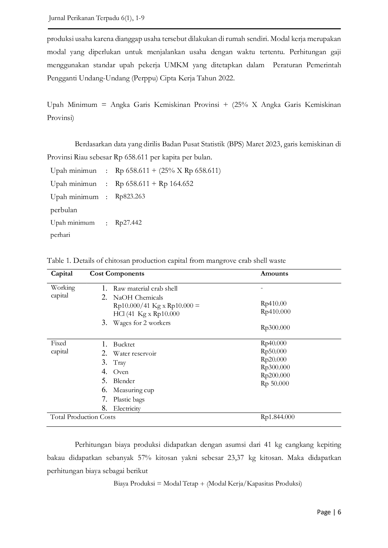 JURIS Studi Pemanfaatan Limbah Crustacea Menjadi Produk Kitosan Komersial