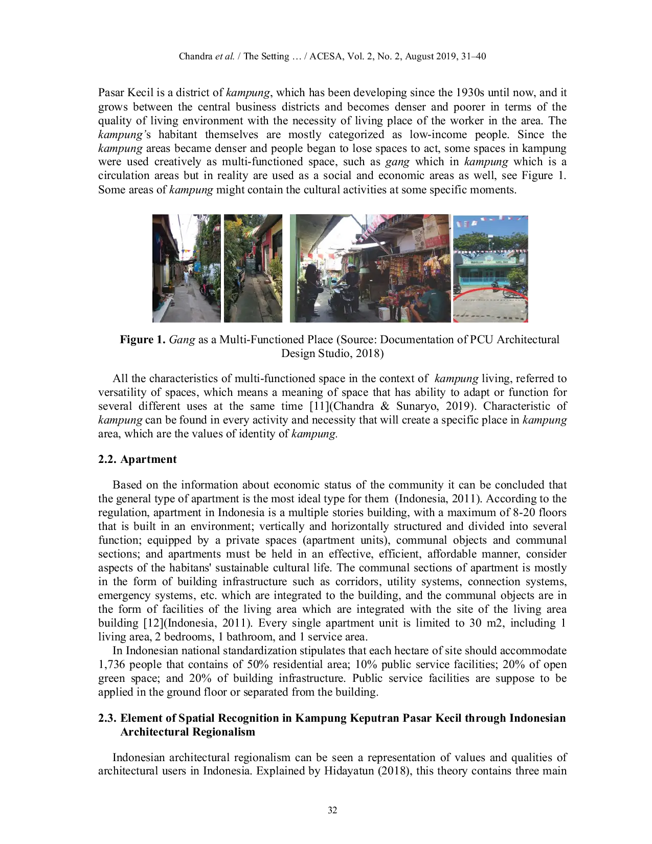 JURIS The Setting of Communal Spaces in an Apartment through the Indonesian Architectural Regionalism Approach in Kampung Keputran Pasar Kecil Surabaya