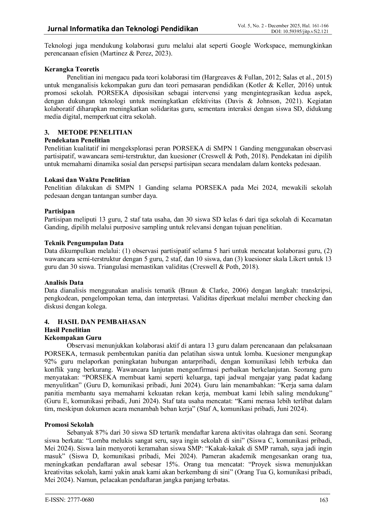 JURIS Peran PORSEKA dalam Membangun Tim dan Menarik Siswa Baru di SMPN 1 Ganding Sumenep