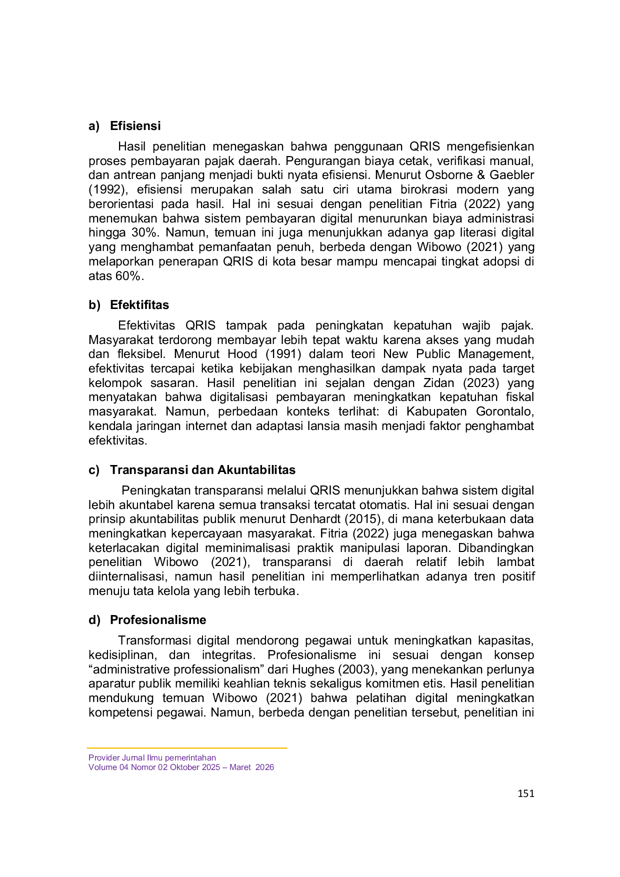 JURIS Penerapan Manajemen Pelayanan Publik Berbasis QRIS dan Dampaknya Pada Efektivitas Pembayaran PBB P 2 Di Kabupaten Gorontalo