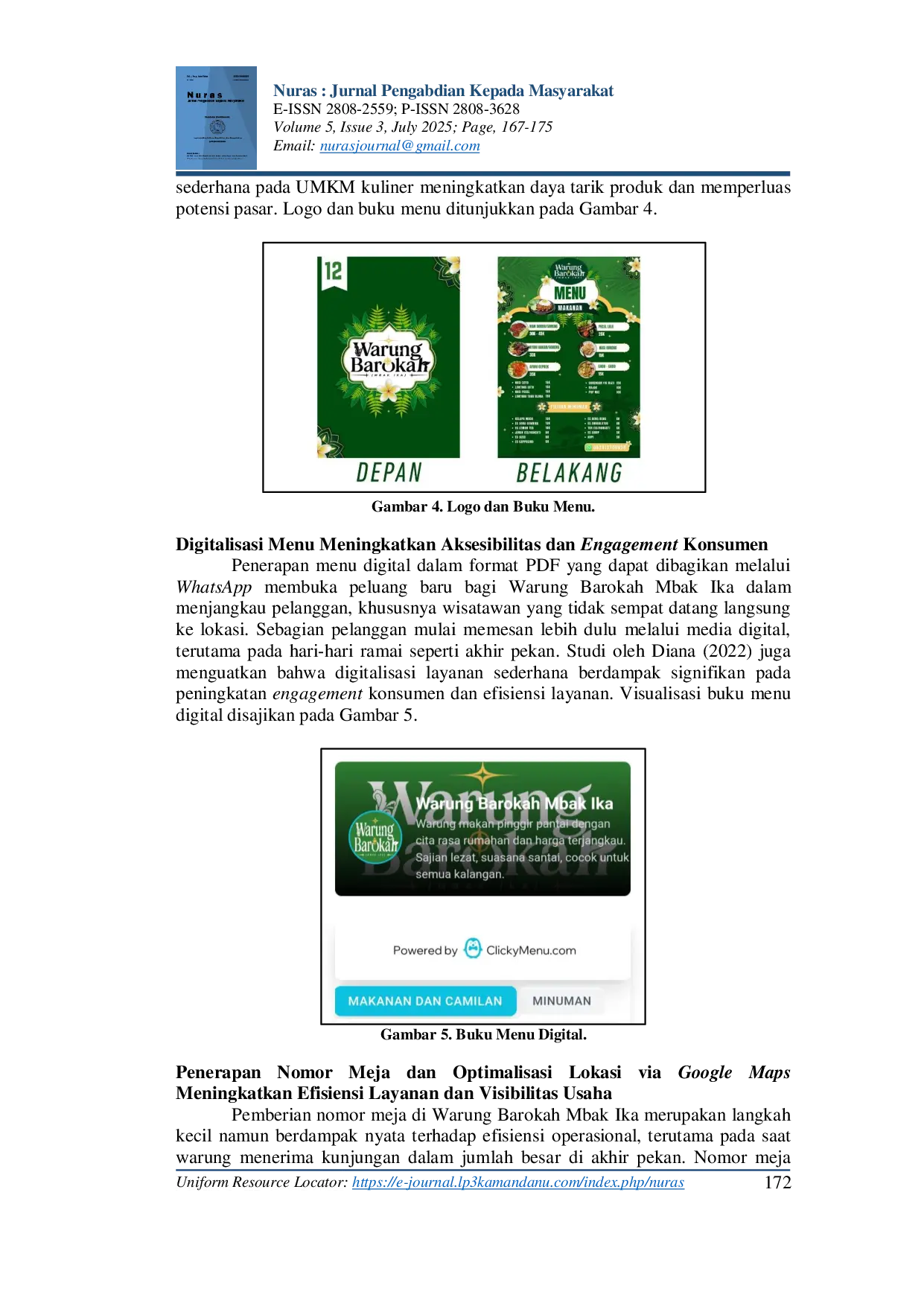 JURIS Revitalisasi UMKM Warung Barokah Mbak Ika Melalui Digitalisasi dan Branding untuk Meningkatkan Daya Saing