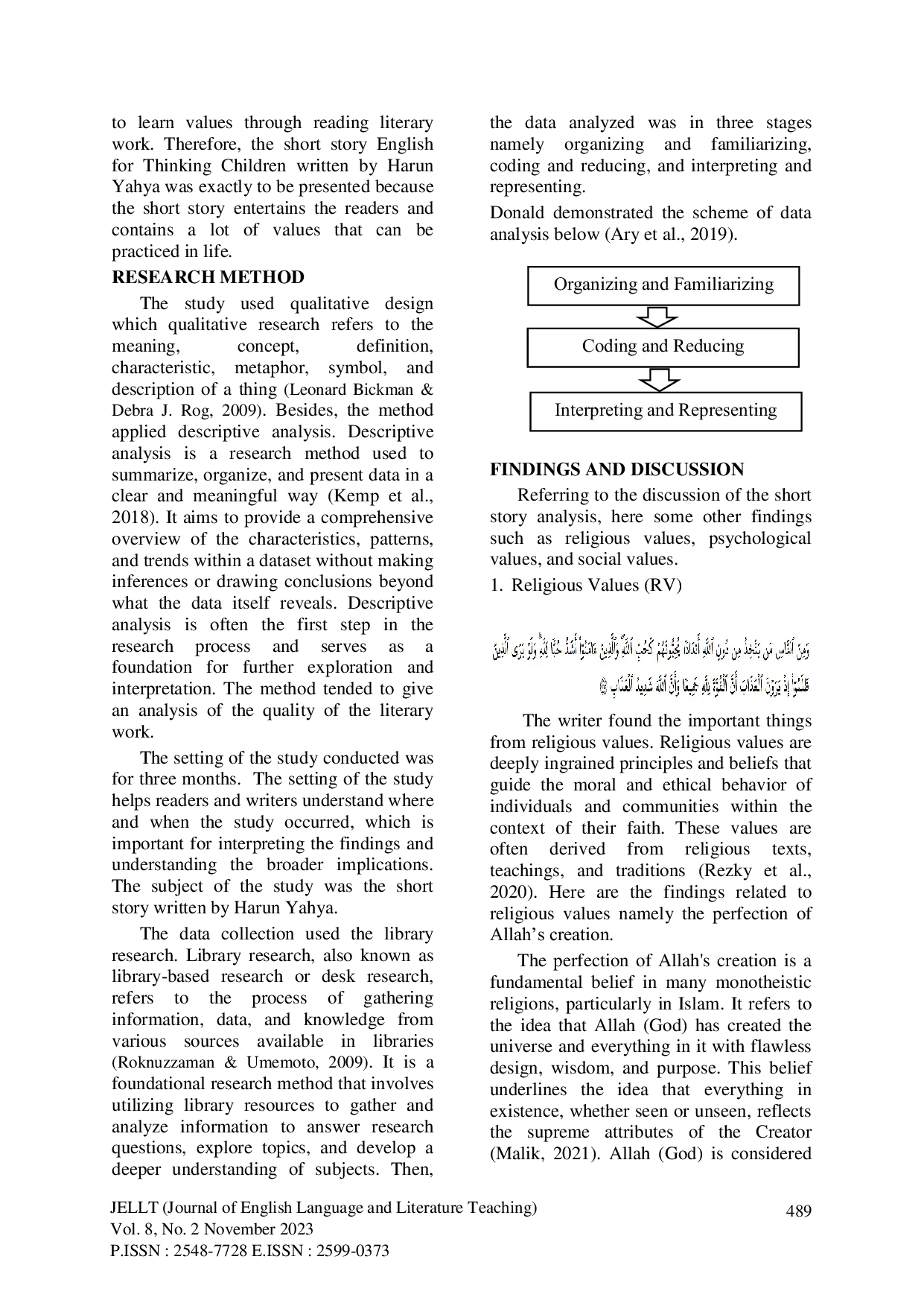 JURIS A Short Story in English for Children Written by Harun Yahya Exploring the Educational Values