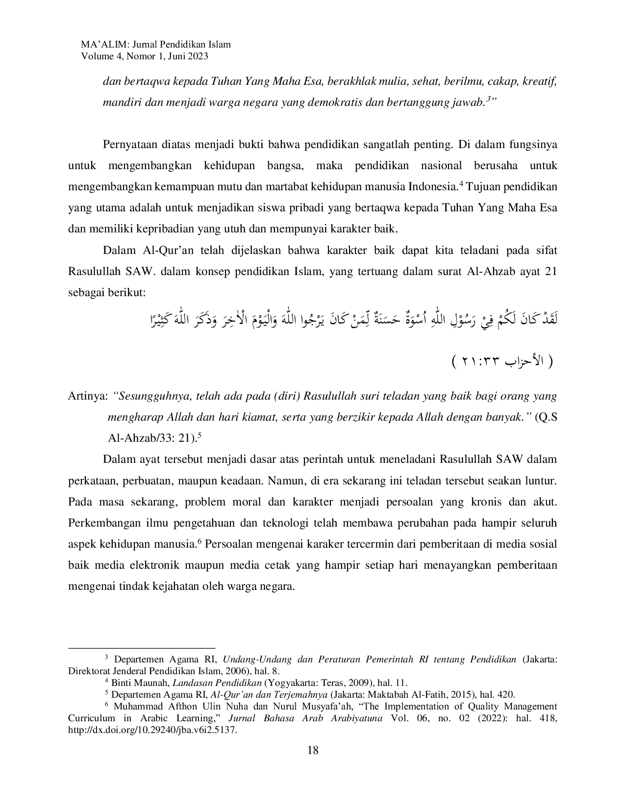 JURIS Implementasi Pendidikan Karakter Melalui Kegiatan Keagamaan di SD Islam Darush Sholihin Bagbogo Tanjunganom Nganjuk