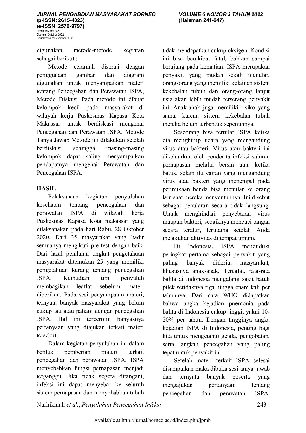 JURIS Duct Infection Prevention Counseling Acute Breathing