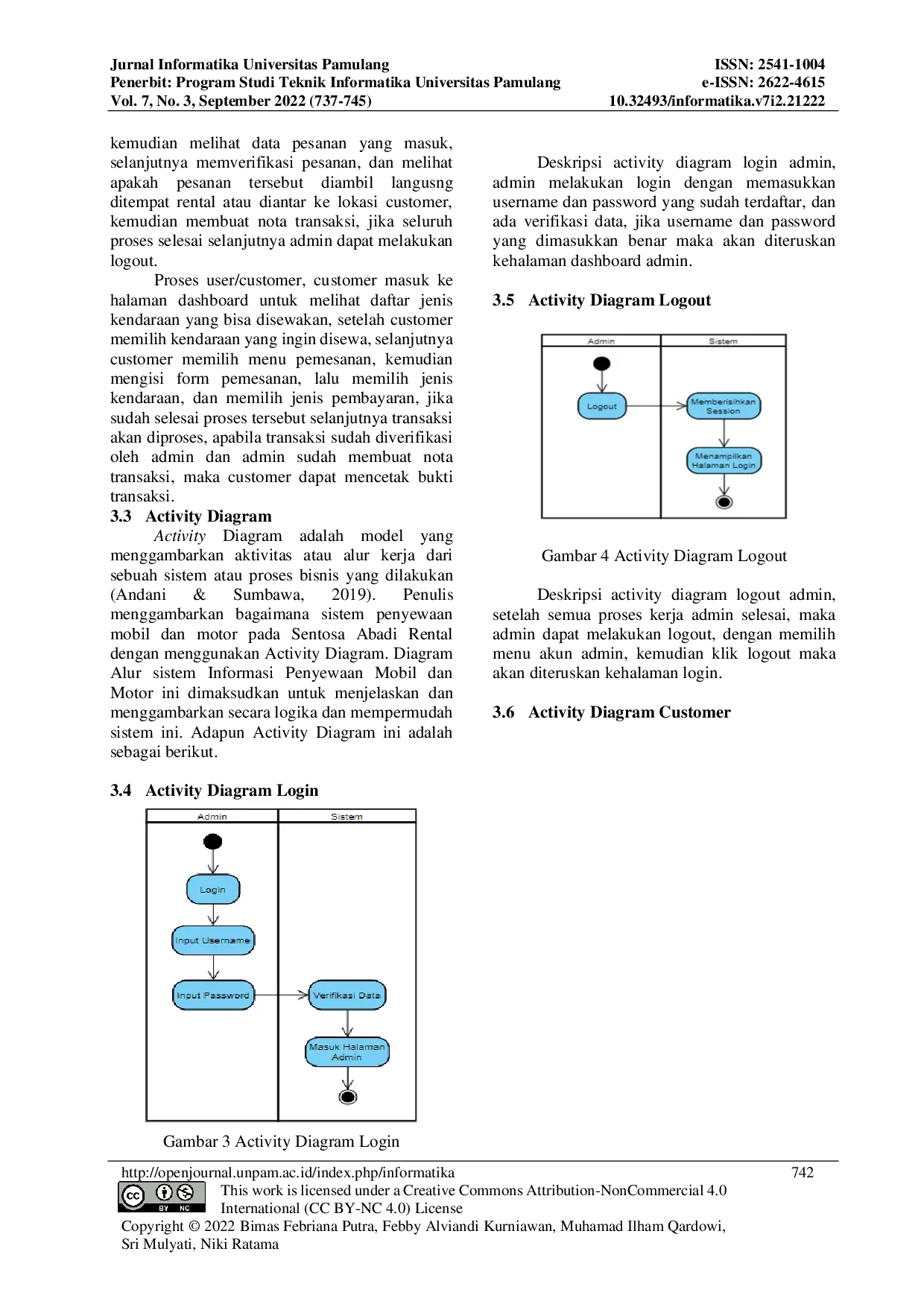 JURIS Perancangan Aplikasi Rental Mobil dan Motor Berbasis Web Di Sentosa Abadi Rental