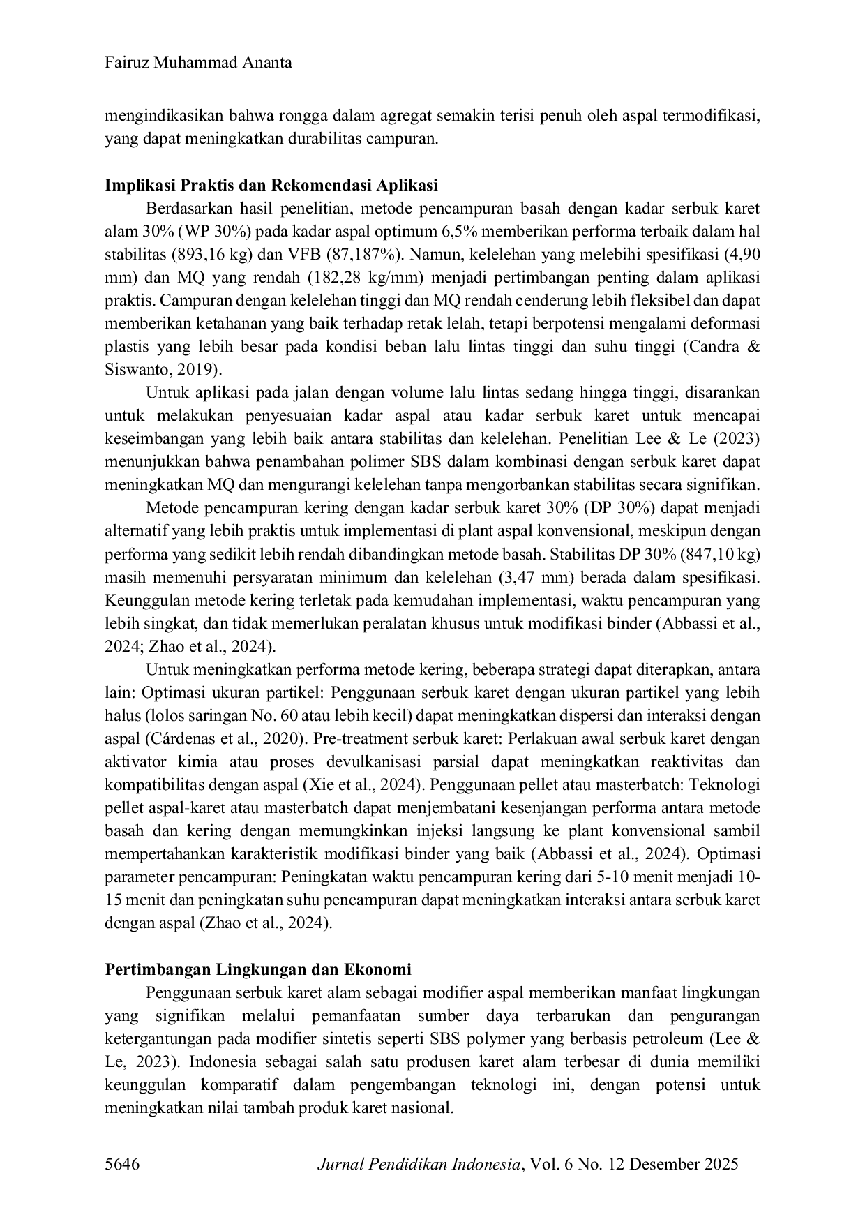 JURIS Pengaruh Metode Pencampuran Wet Vs Dry Serbuk Karet Alam Terhadap Karakteristik Binder dan Performa AC WC