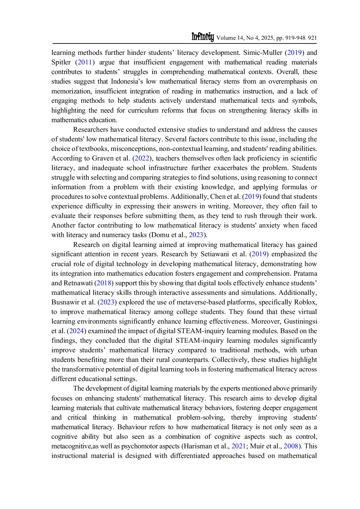 JURIS Designing effective digital learning tools and teaching materials based on students mathematical literacy behavior