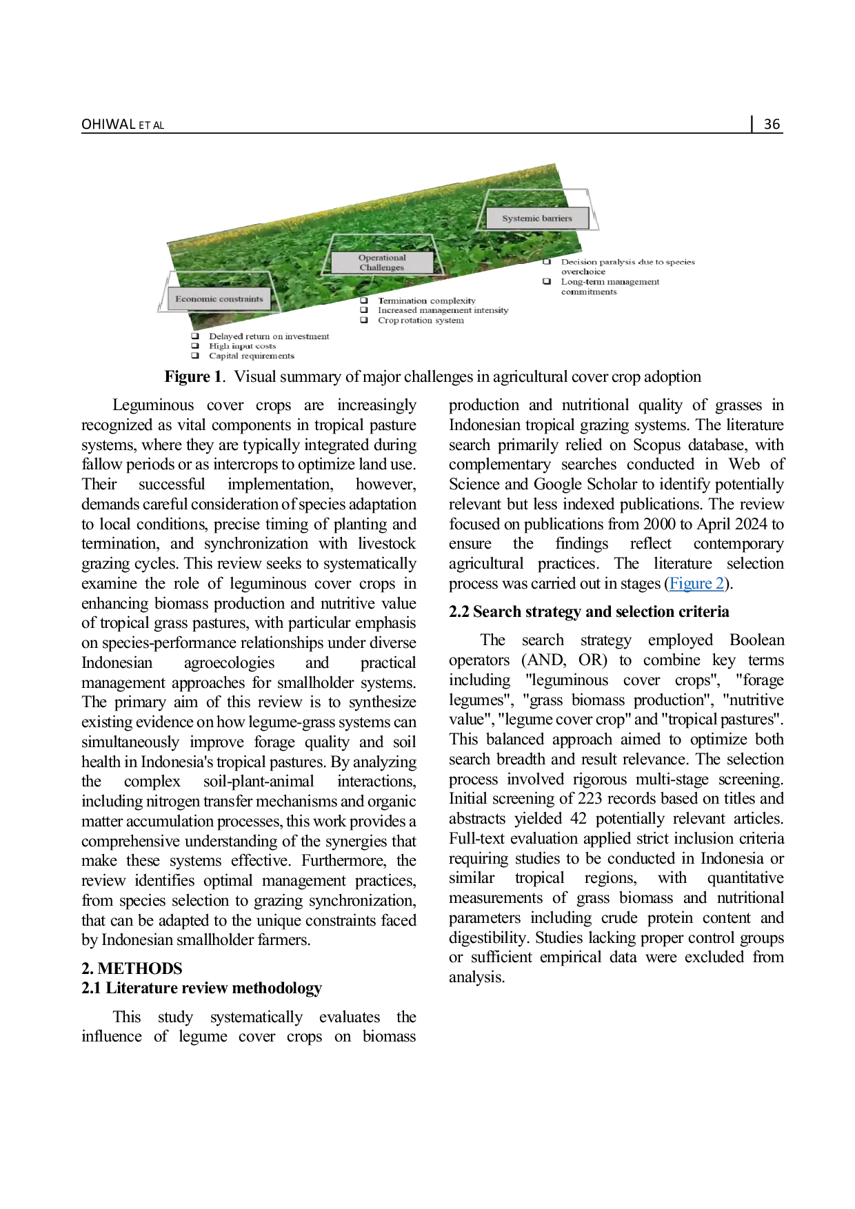 JURIS Legume Grass Intercropping in Indonesian Pastures A Systematic Review on Soil and Forage Nutritional Improvements