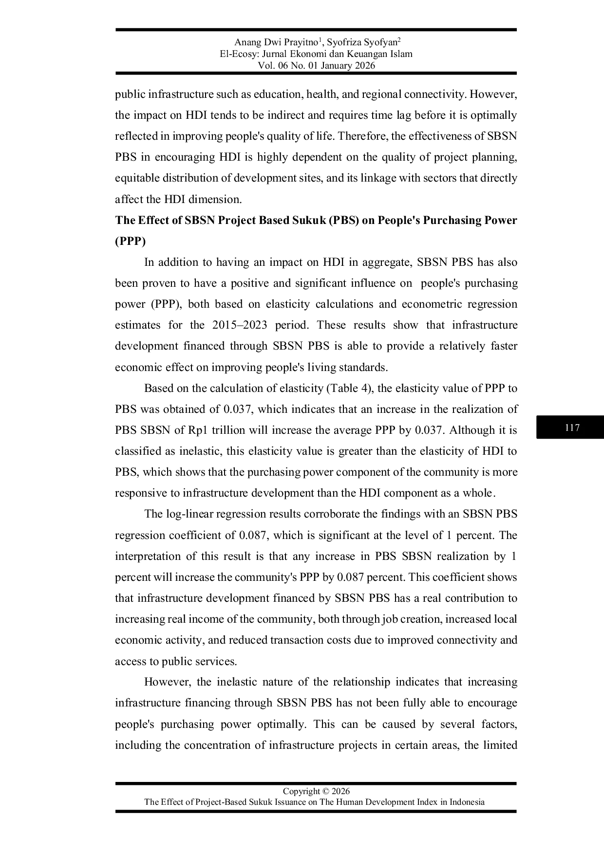 JURIS Dampak Penerbitan Sukuk Berbasis Proyek Terhadap Indeks Pembangunan Manusia di Indonesia