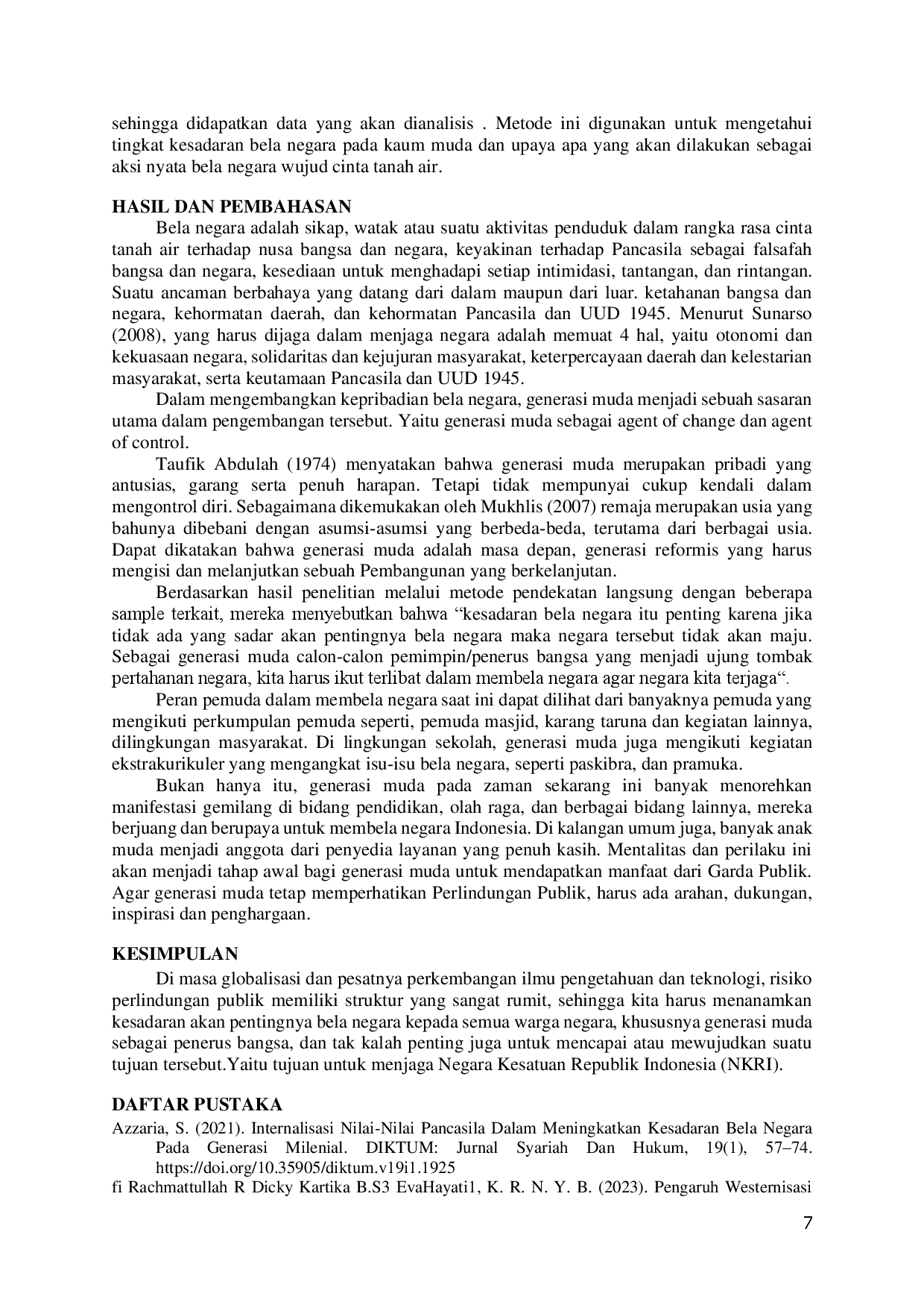 juris Upaya Bela Negara Wujud Cinta Terhadap Bangsa Negara Di Kalangan Generasi Muda