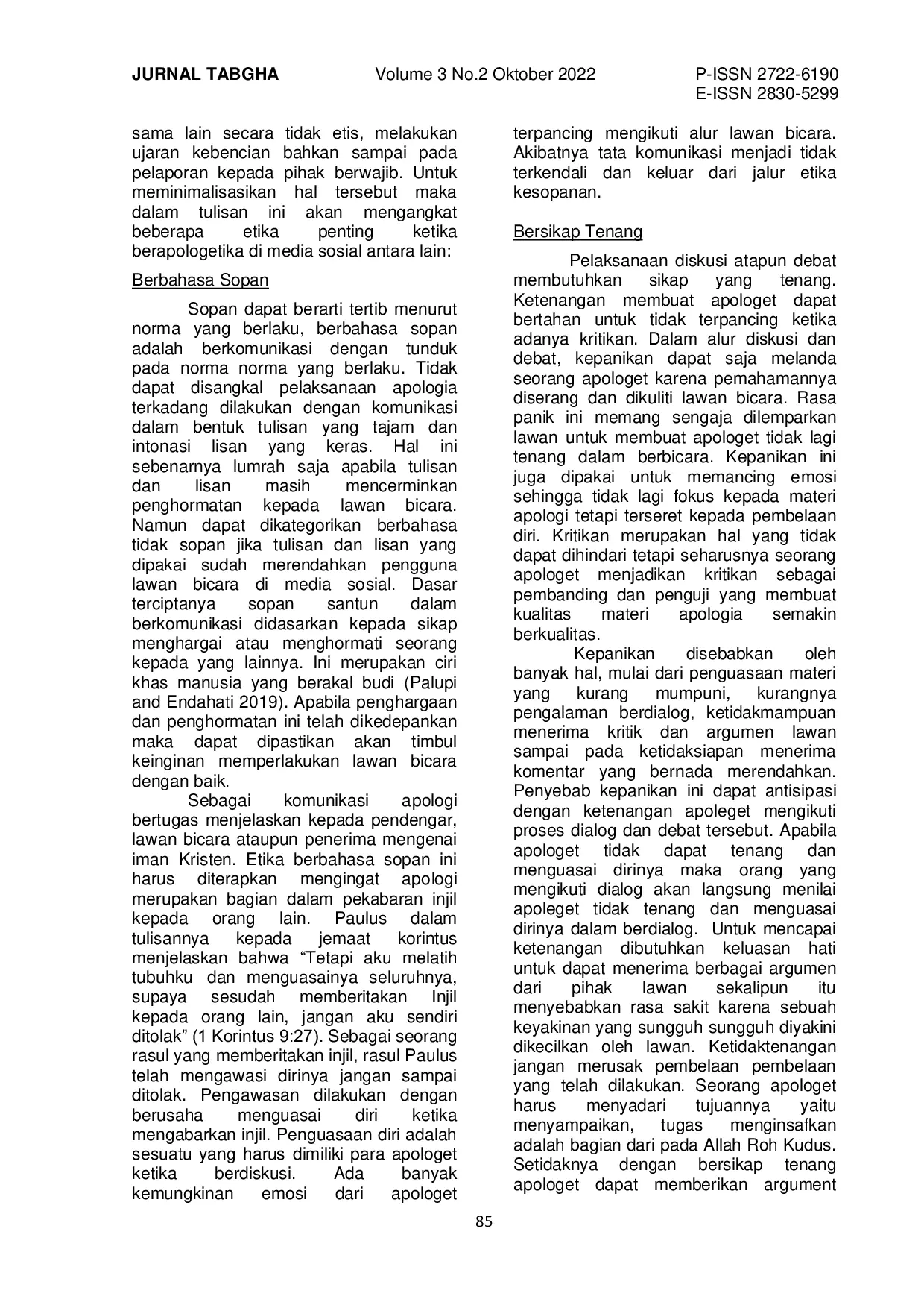 JURIS Etika Berapologia Di Media Sosial