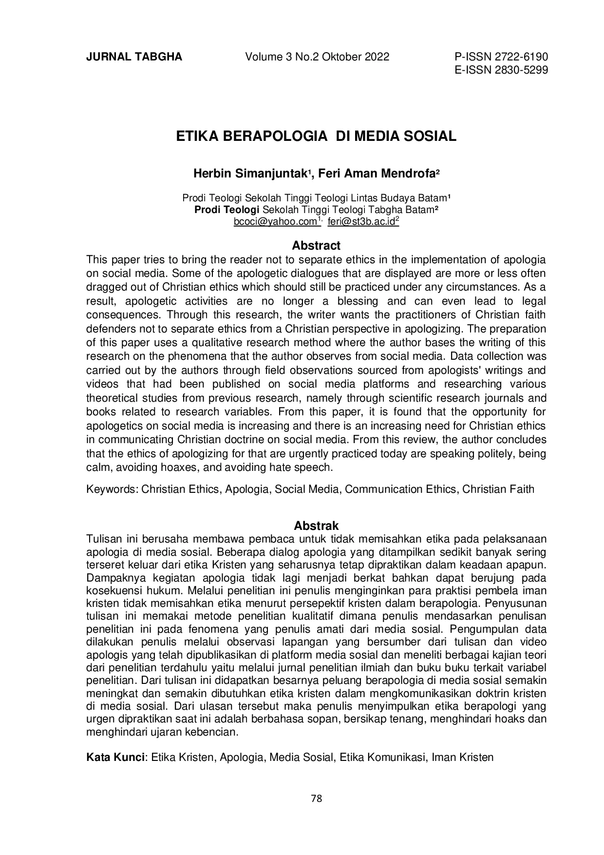 JURIS Etika Berapologia Di Media Sosial