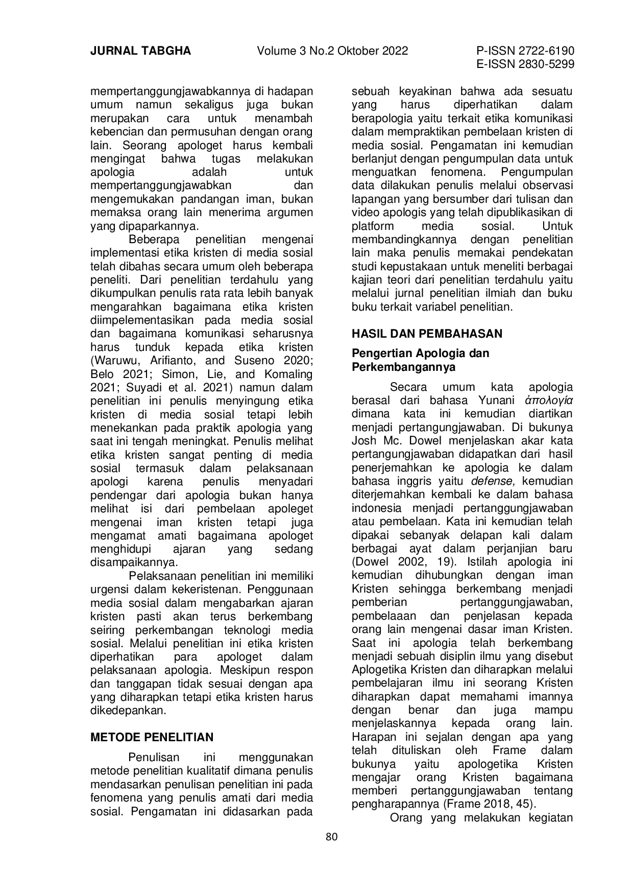 JURIS Etika Berapologia Di Media Sosial