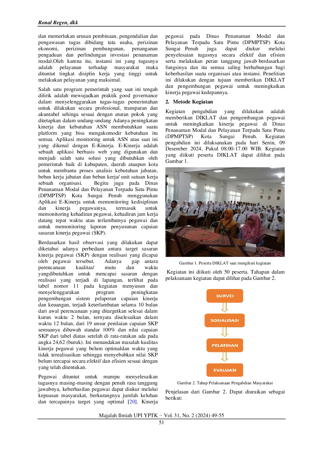 JURIS Pendidikan Pelatihan DIKLAT dan Pengembangan Pegawai untuk Meningkatkan Kinerja Pegawai