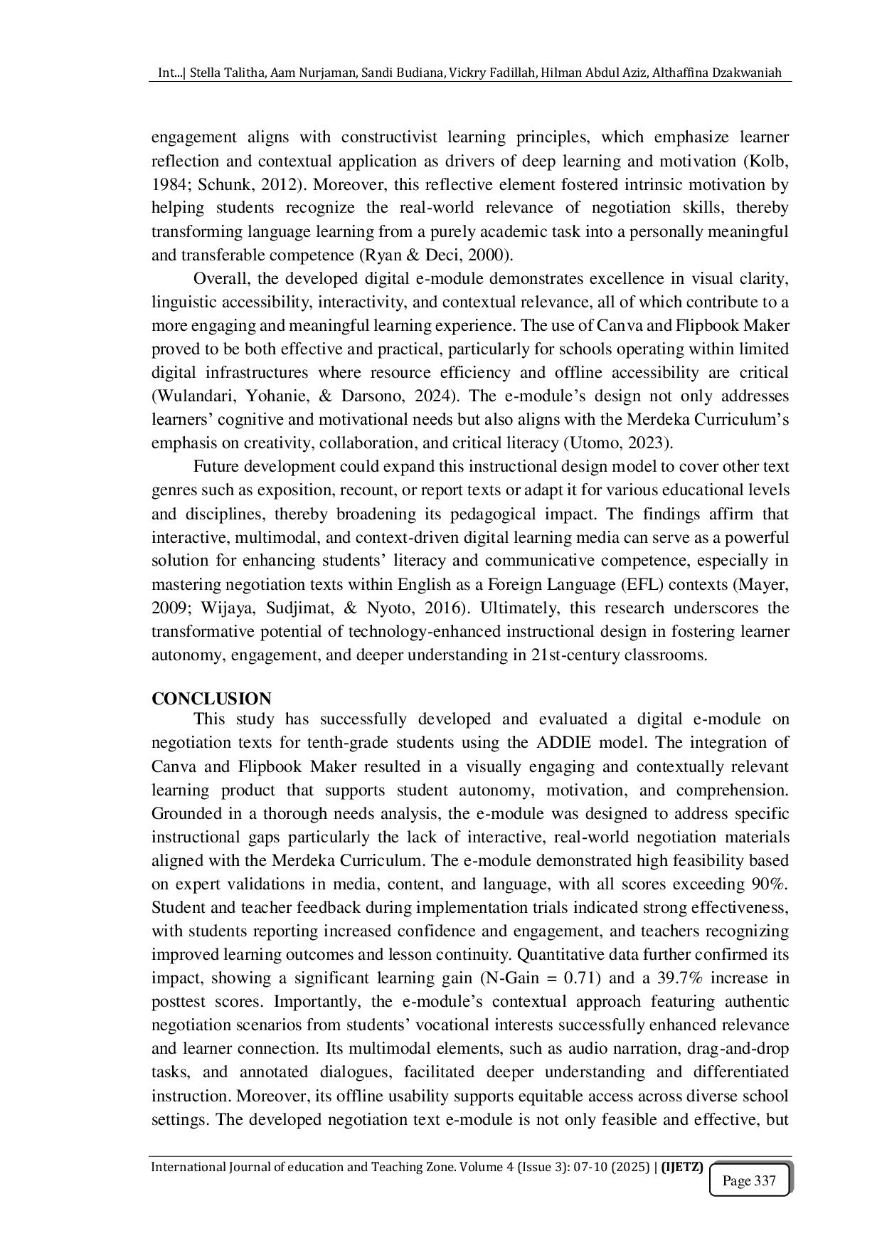 JURIS Interactive E Module Based on Canva to Improve Students Negotiation Text Competence