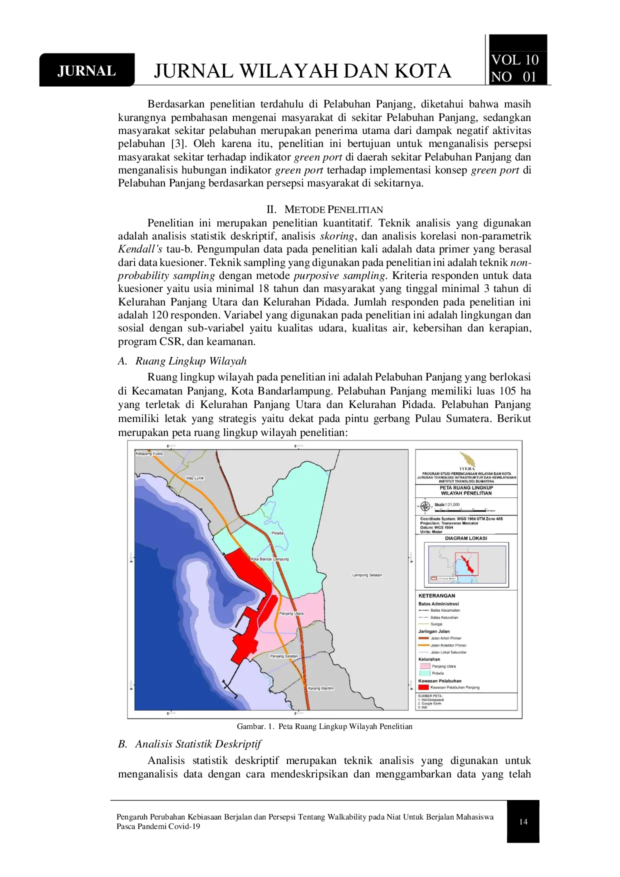 JURIS Persepsi Masyarakat terhadap Implementasi dan Hubungan Indikator Green Port di Pelabuhan Panjang