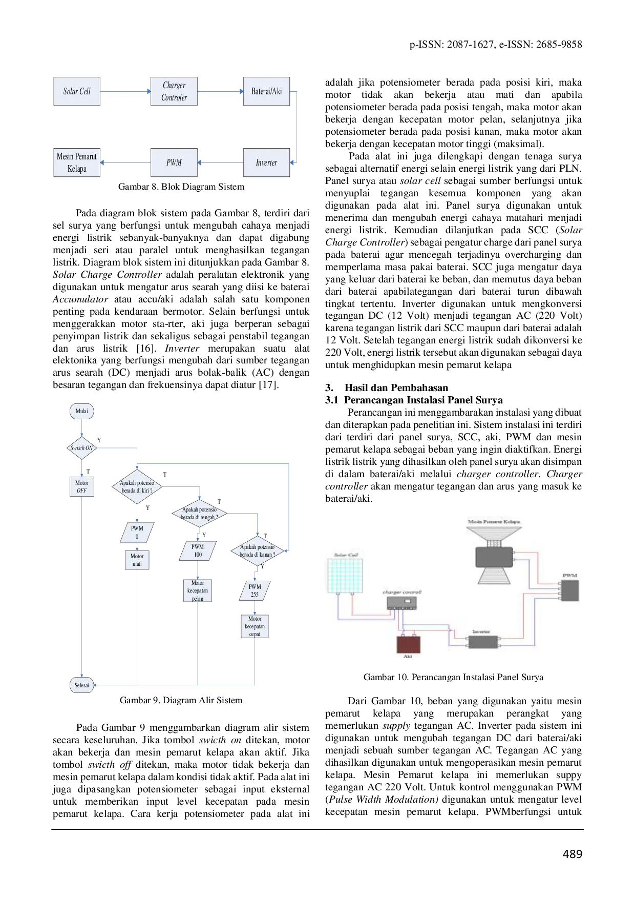 JURIS Kontrol Kecepatan Berbasis PWM Pulse Width Modulation Untuk Mesin Pemarut Kelapa Bertenaga Surya