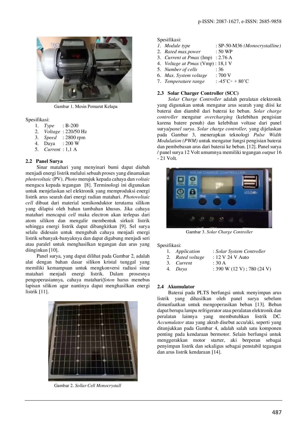 JURIS Kontrol Kecepatan Berbasis PWM Pulse Width Modulation Untuk Mesin Pemarut Kelapa Bertenaga Surya