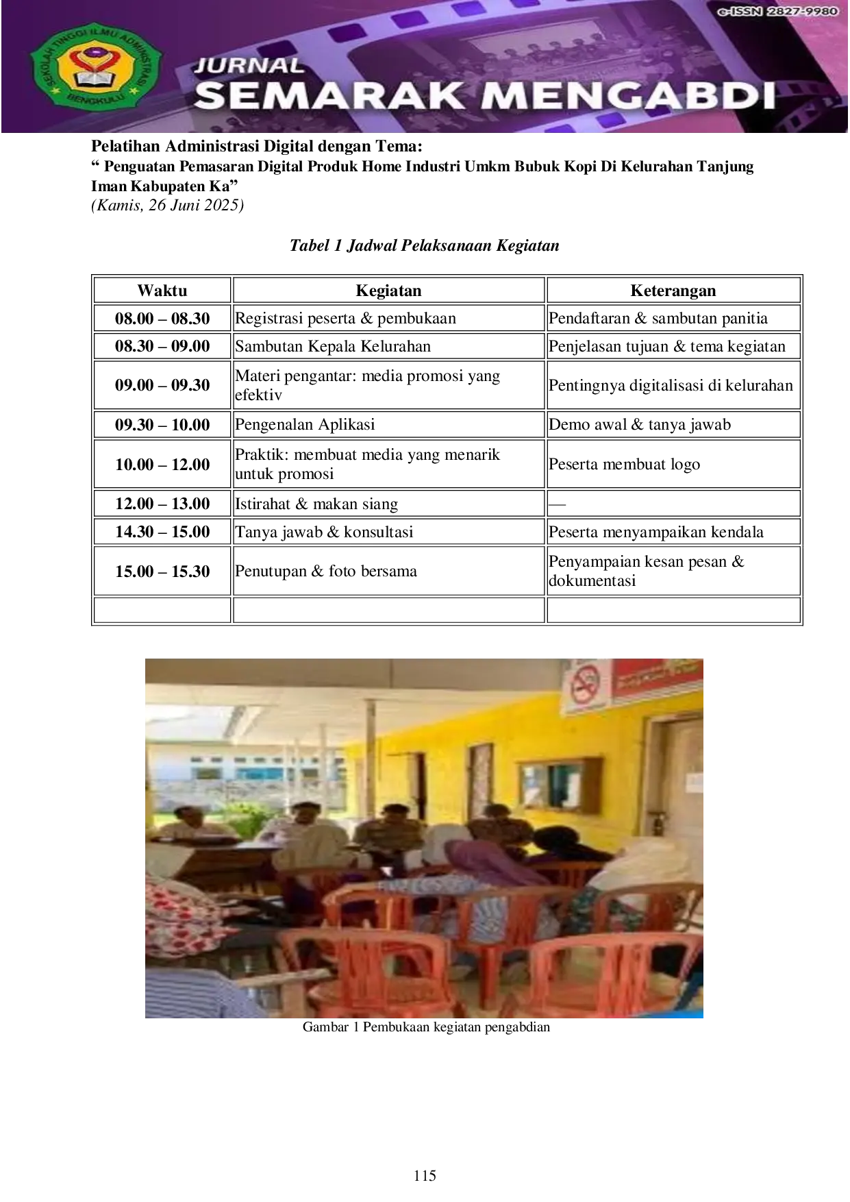 JURIS Penguatan Pemasaran Digital Produk Home Industri UMKM Bubuk Kopi di Kelurahan Tanjung Iman Kabupaten Kaur