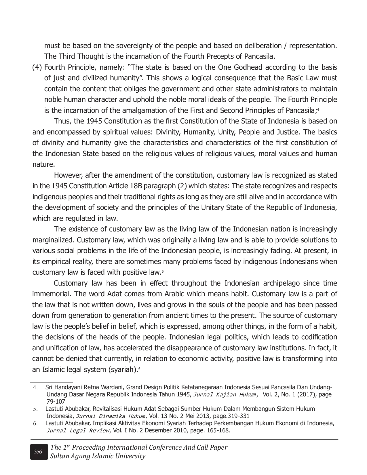 JURIS The Position Of Custom Law In The Principles Of Agraria