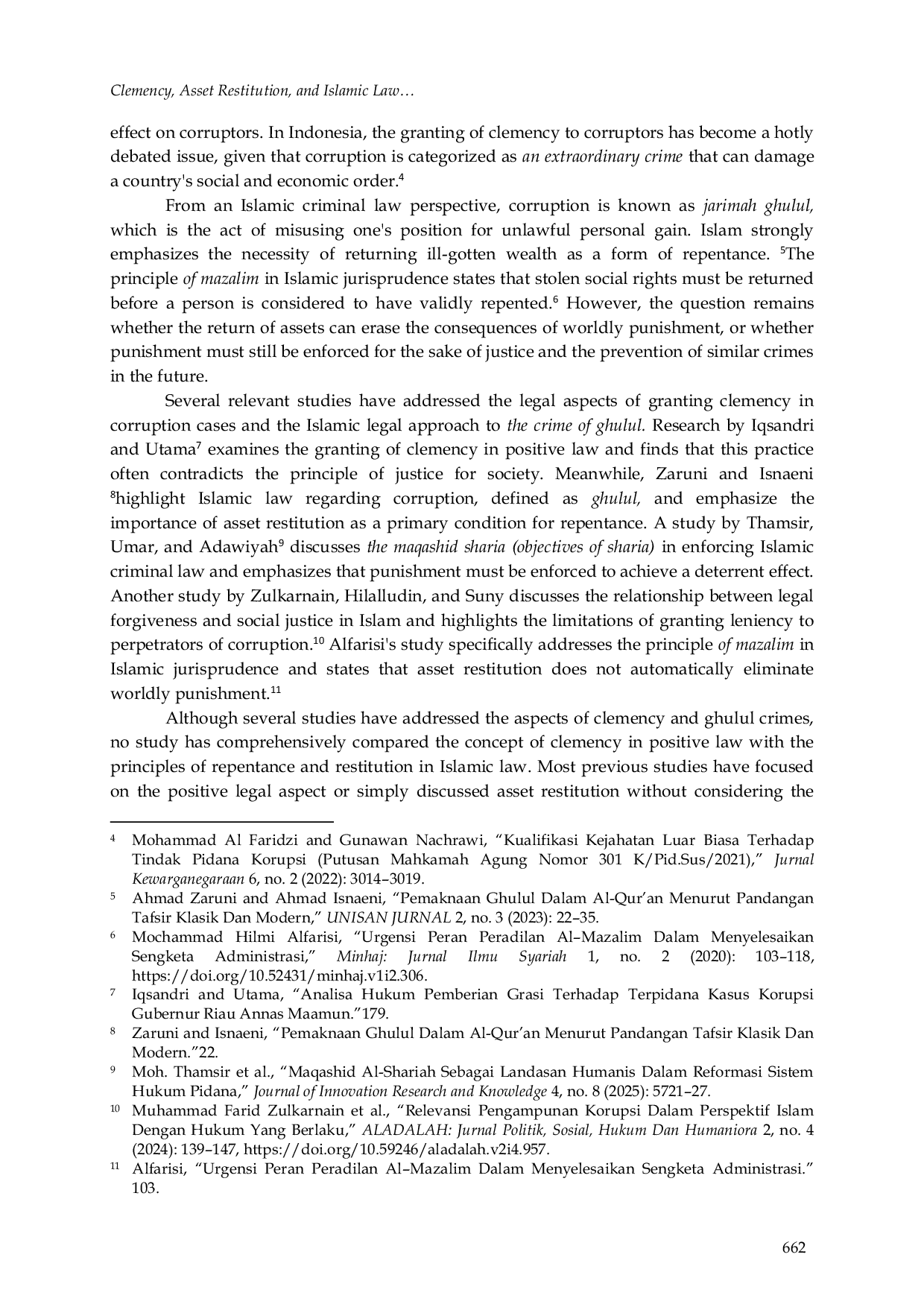 JURIS Clemency Asset Restitution and Islamic Law Rethinking Justice for Corruption Offences in Indonesia