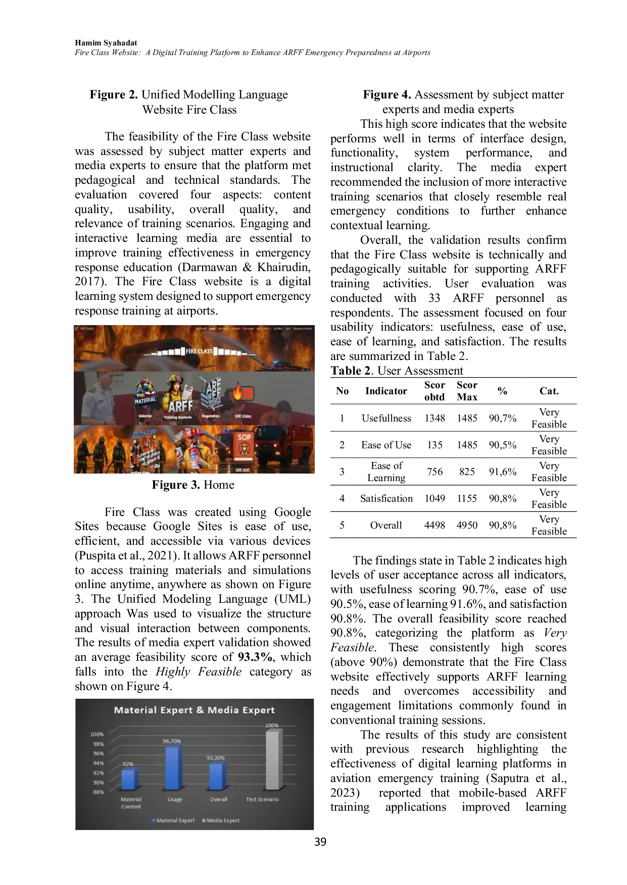 JURIS Fire Class Website A Digital Training Platform to Enhance ARFF Emergency Preparedness at Airports