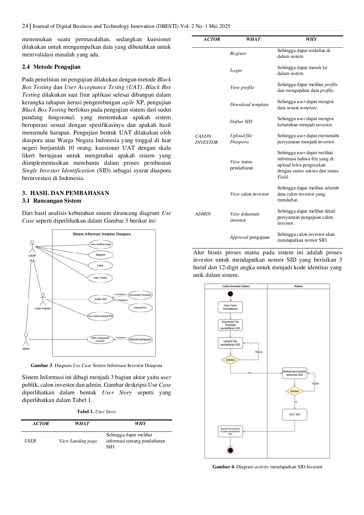 JURIS Development of Web Based Indonesian Capital Market Single Investor Identification SID Application Using Extreme Programming Method