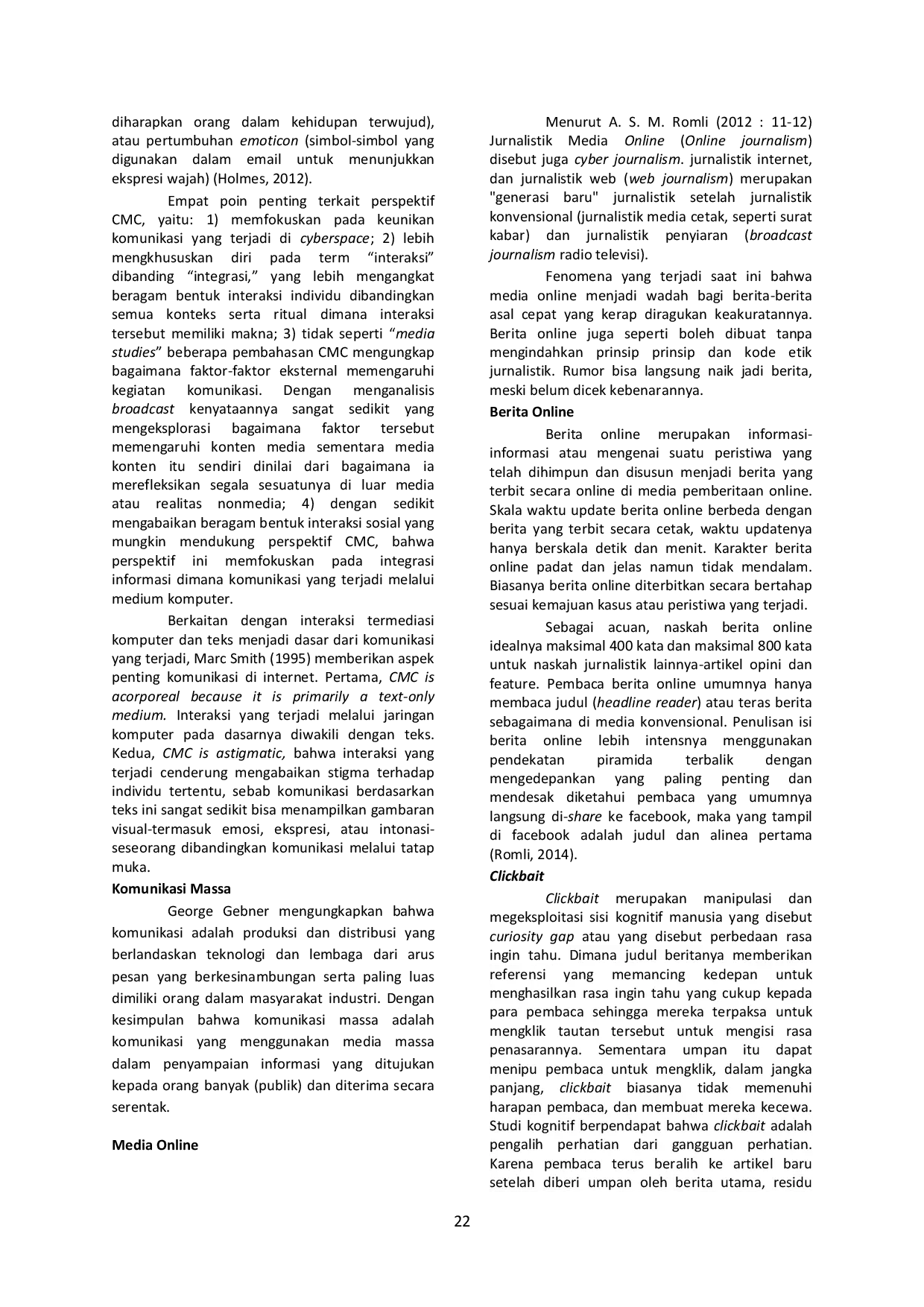 JURIS Fenomena Clickbait di Tribunnews Ditinjau dari Kode Etik Jurnalistik Indonesia Periode Maret 2018