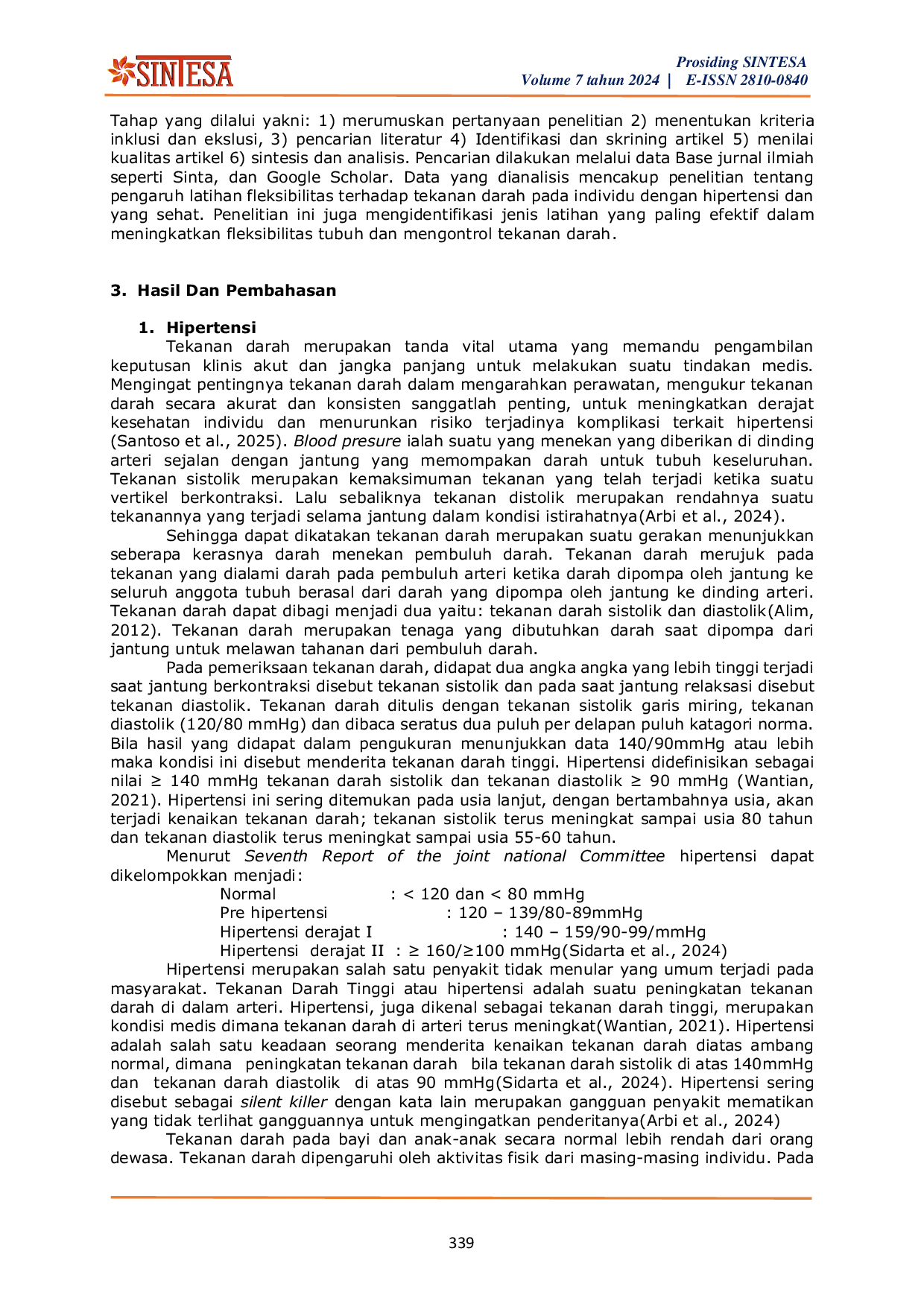 JURIS Fleksibilitas Sebagai Kunci Menurunkan Tekanan Darah Tinggi Dalam Kebugaran Jasmani