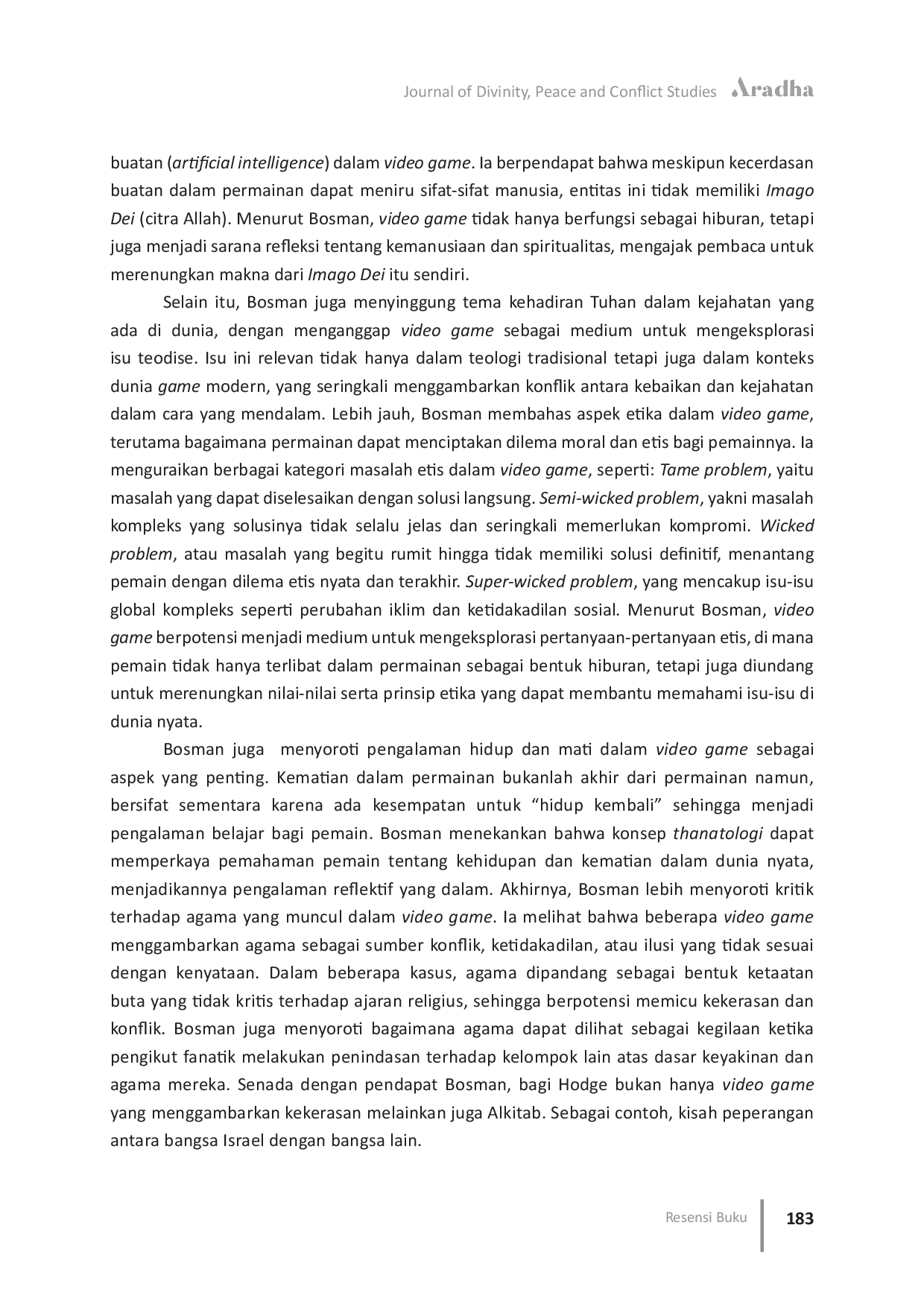 JURIS Resensi Buku Gaming and the Divine A New Systematic Theology of Video Games