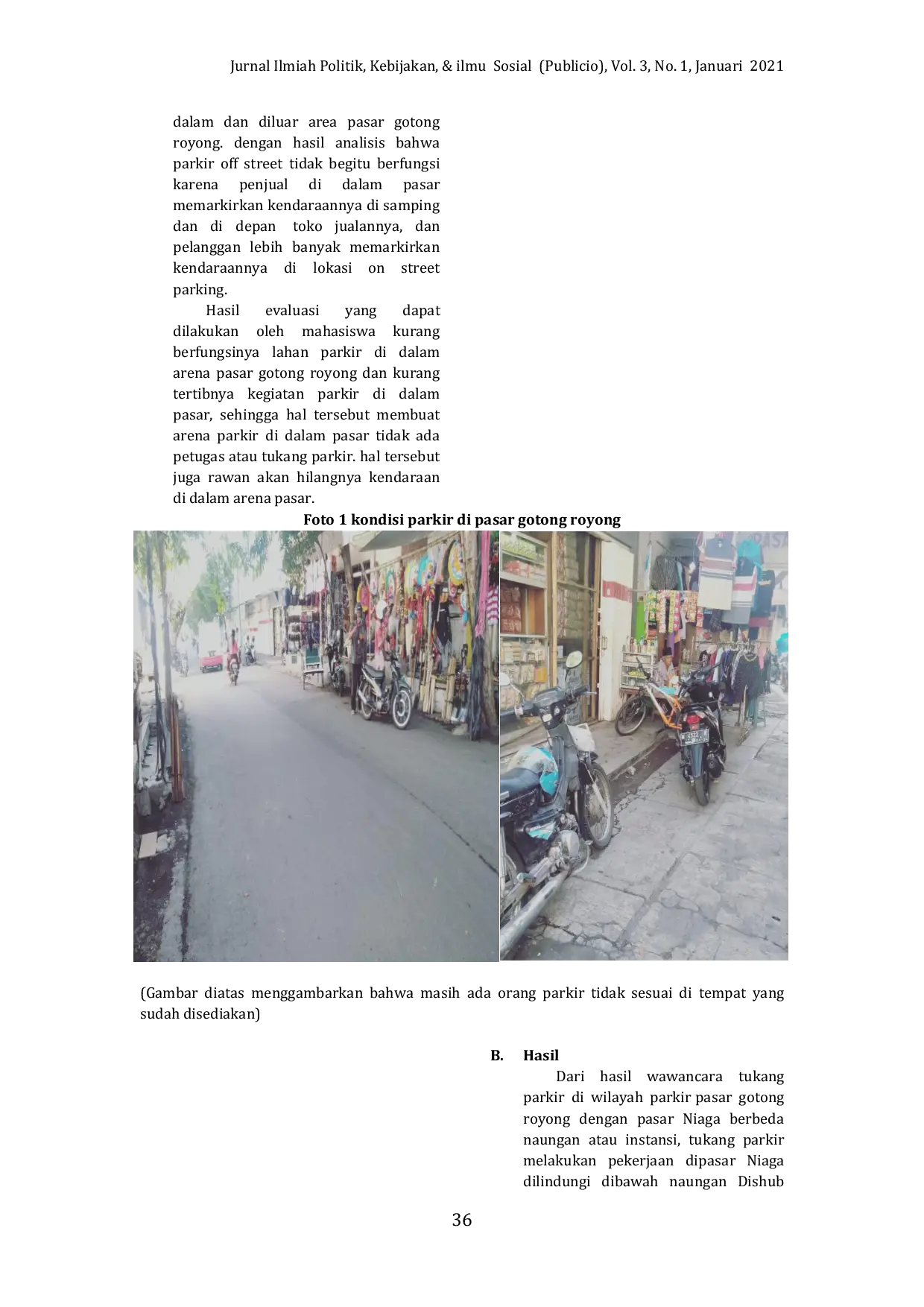 JURIS Dukung Tata Kelola Kota Berkelanjutan Aksi Tertibkan Kantong Parkir Di Pasar Baru Gotong Royong Kota Probolinggo