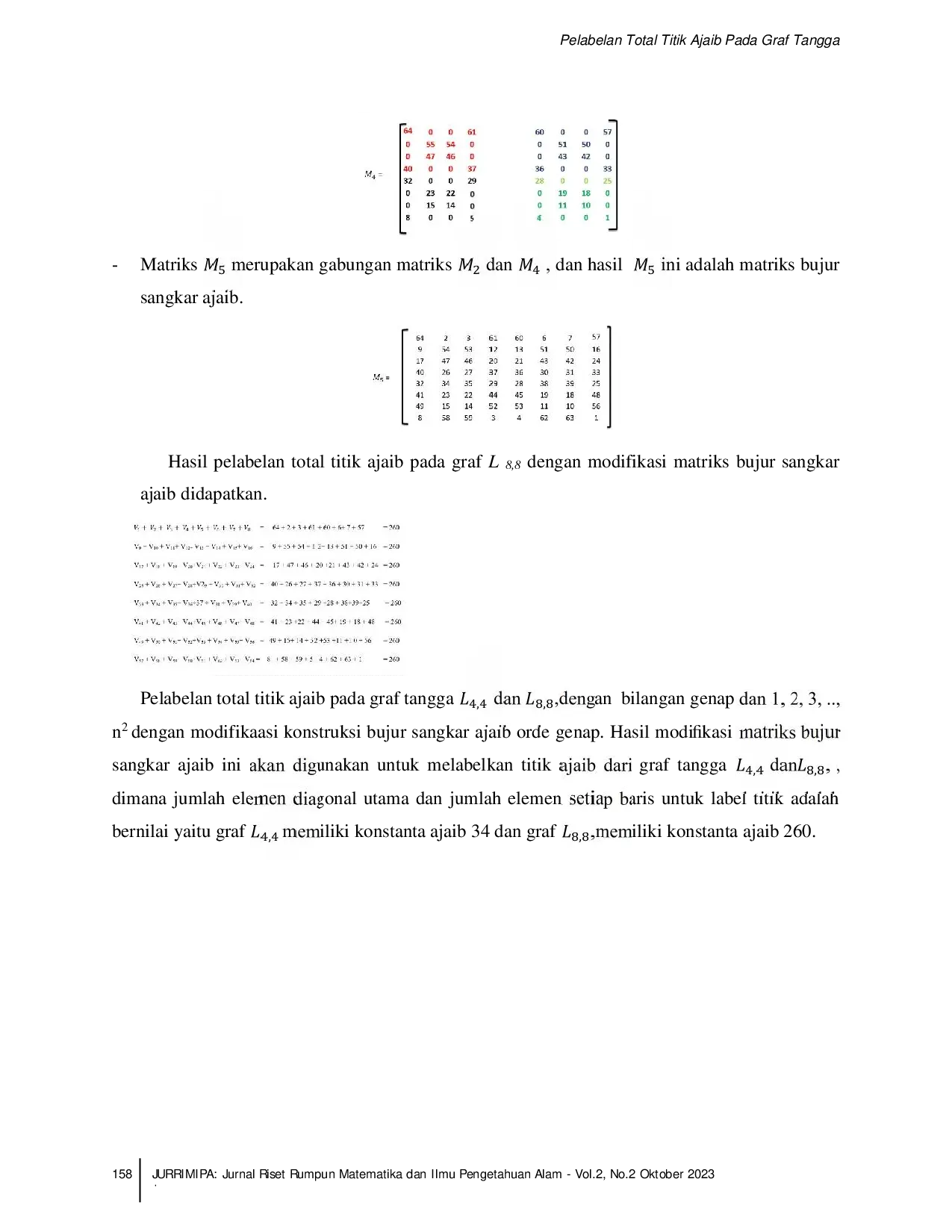 JURIS Pelabelan Total Titik Ajaib Pada Graf Tangga