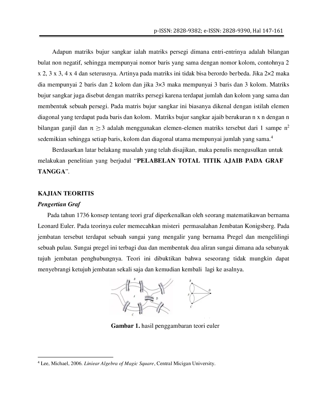 JURIS Pelabelan Total Titik Ajaib Pada Graf Tangga