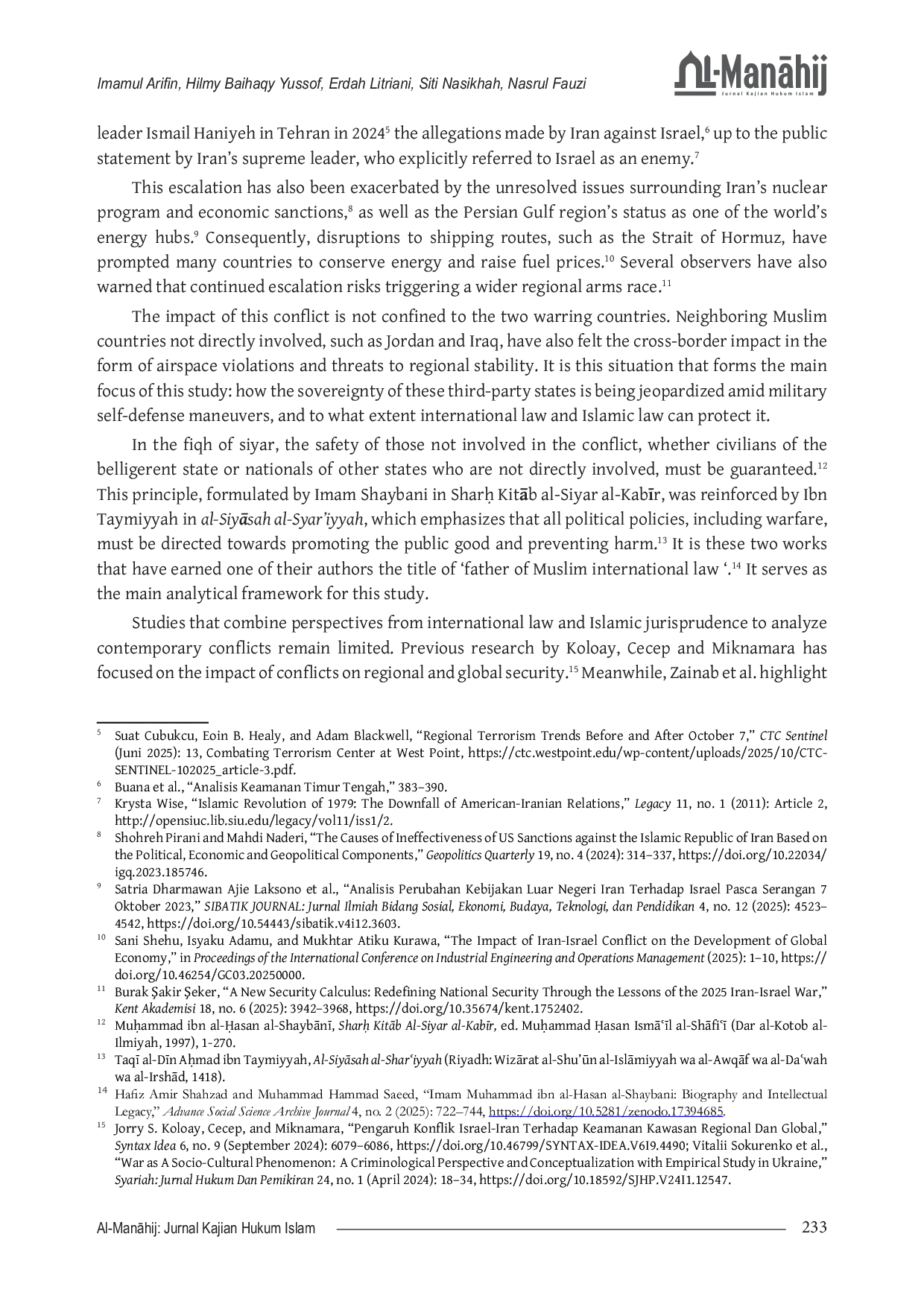 JURIS Self Defense in the Iran Israel Conflict Protecting Third State Sovereignty A Comparative Analysis of International Law and Islamic Legal Theory