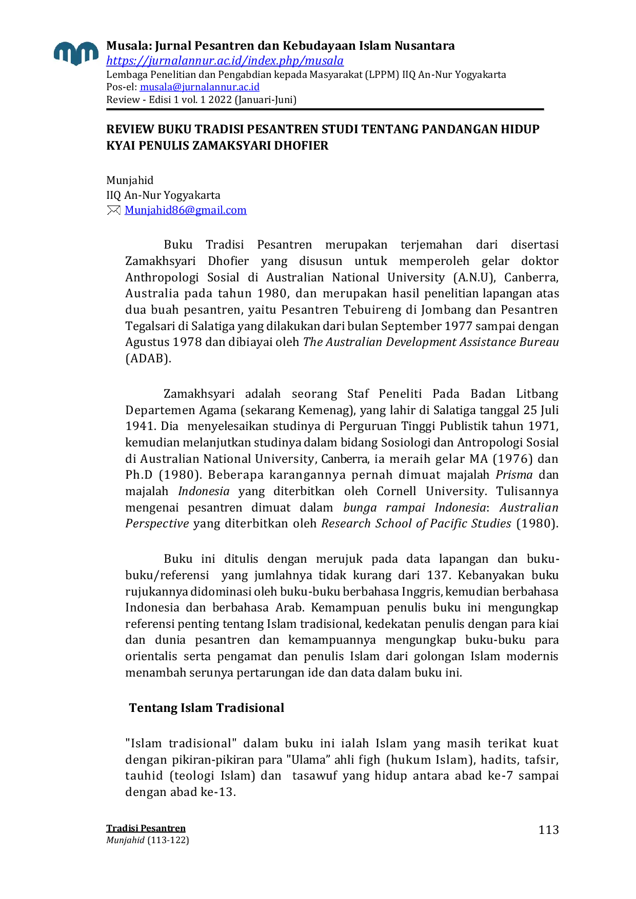 JURIS Tradisi Pesantren Studi Tentang Pandangan Hidup Kyai