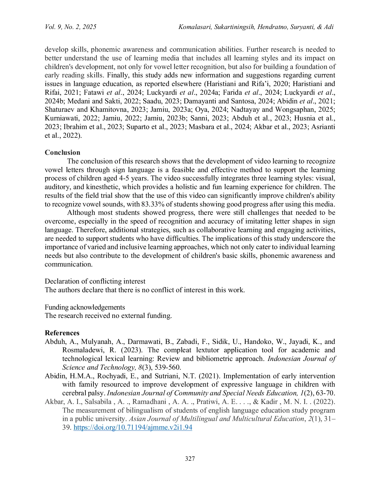 JURIS Teaching Phonics Through Video Connecting Letter Sounds and Sign Language for Kinesthetic Children