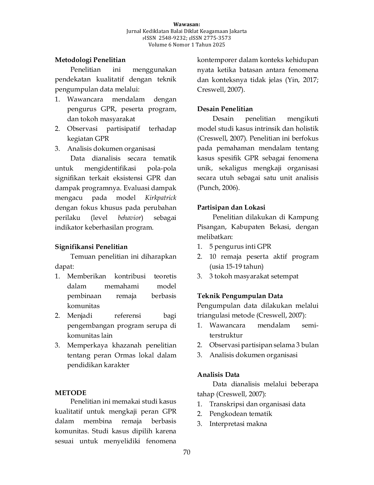 JURIS Peran Organisasi Masyarakat Dalam Pembentukan Karakter Religius Remaja Studi Kasus Program Pendidikan Islam Komunitas Gudang Pahala Reborn Di Kabupaten Bekasi