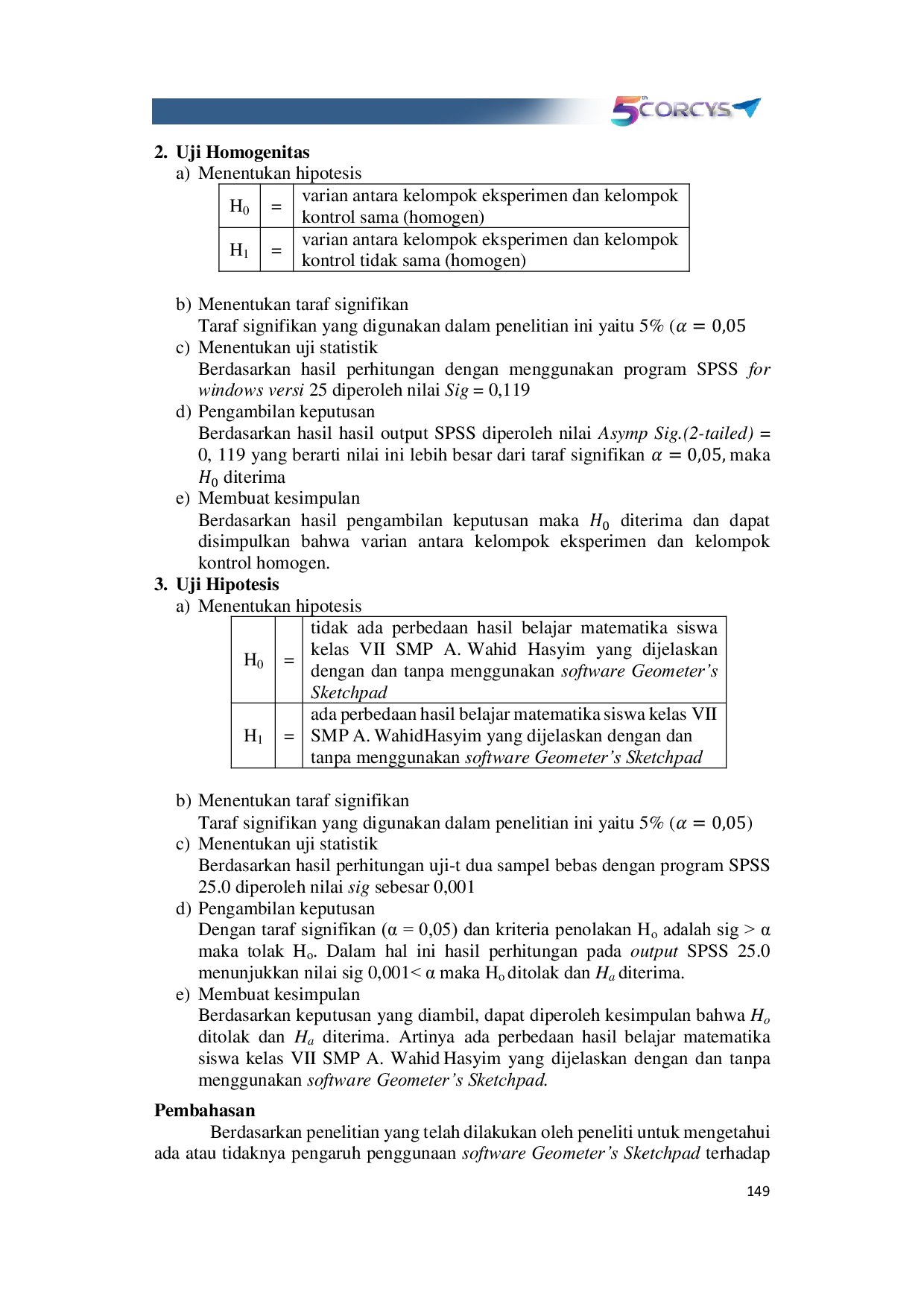 JURIS Pengaruh Penggunaan Software Geometer s Sketchpad Terhadap Hasil Belajar Matematika Siswa SMP