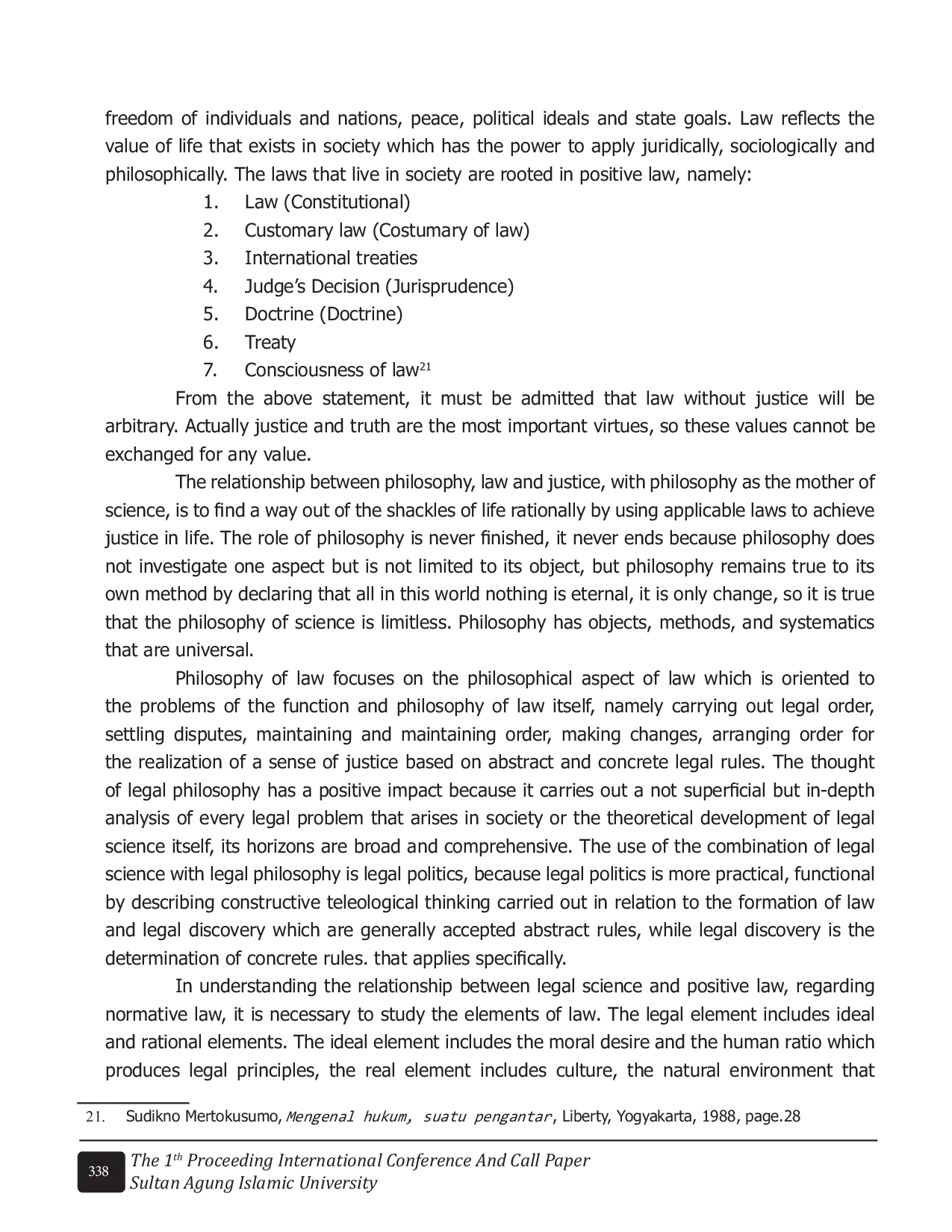 JURIS Legal Philosophy In Establishing Justice