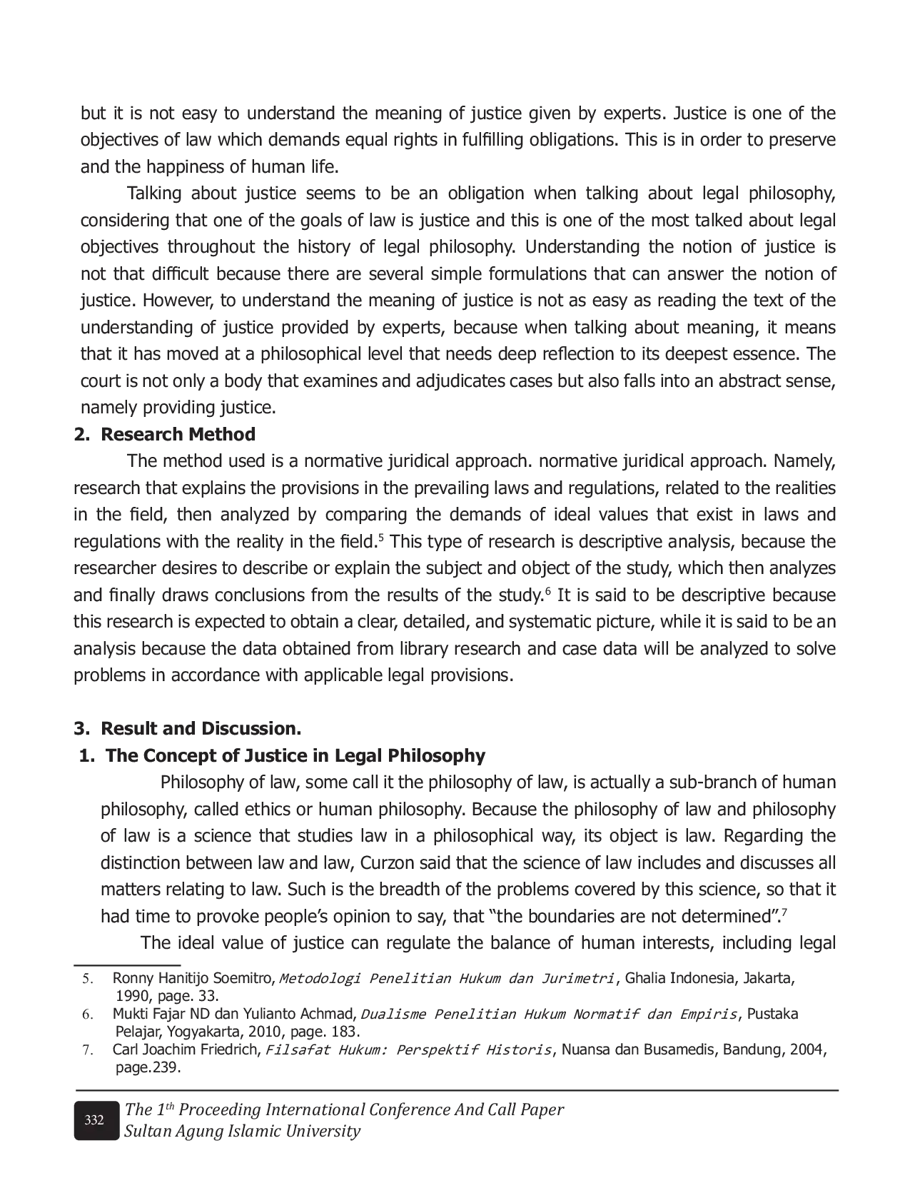 JURIS Legal Philosophy In Establishing Justice