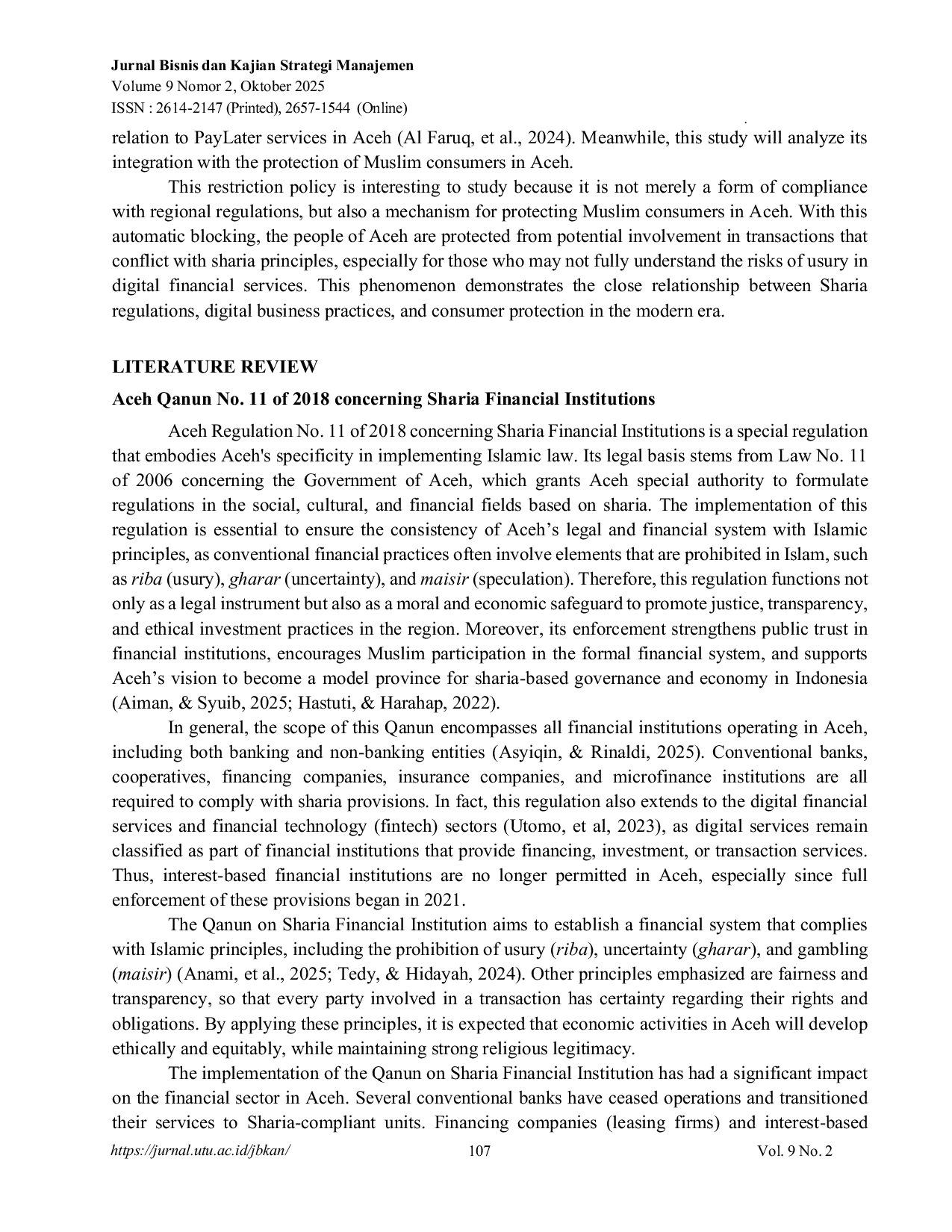 JURIS ShopeePay Later Restrictions in Aceh A Study of Qanun No 11 of 2018 and Consumer Protection