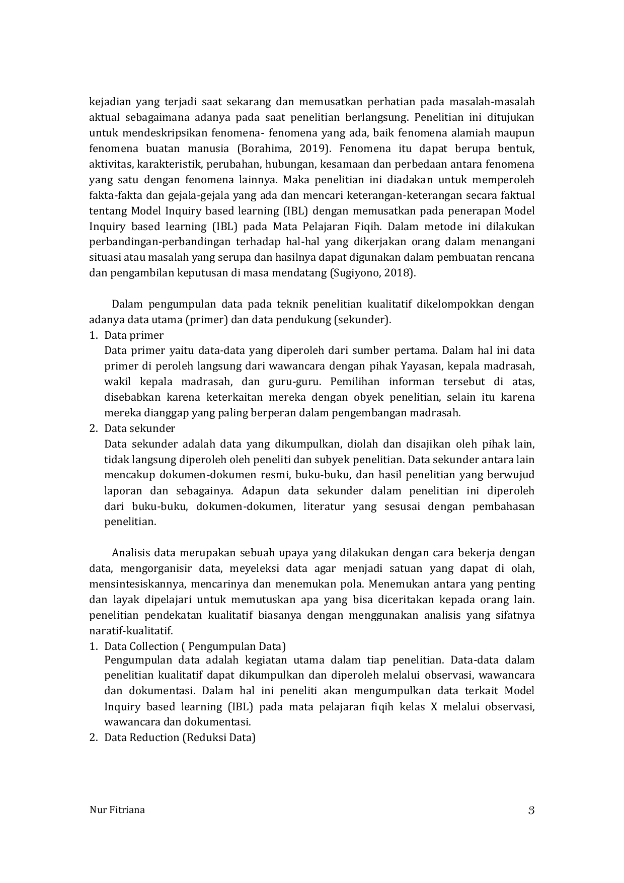 JURIS Penerapan Model Inquiry Based Learning IBL Pada Mata Pelajaran Fiqh Kelas X MA Miftahul Ulum Al Islamy Kedungdung Bangkalan