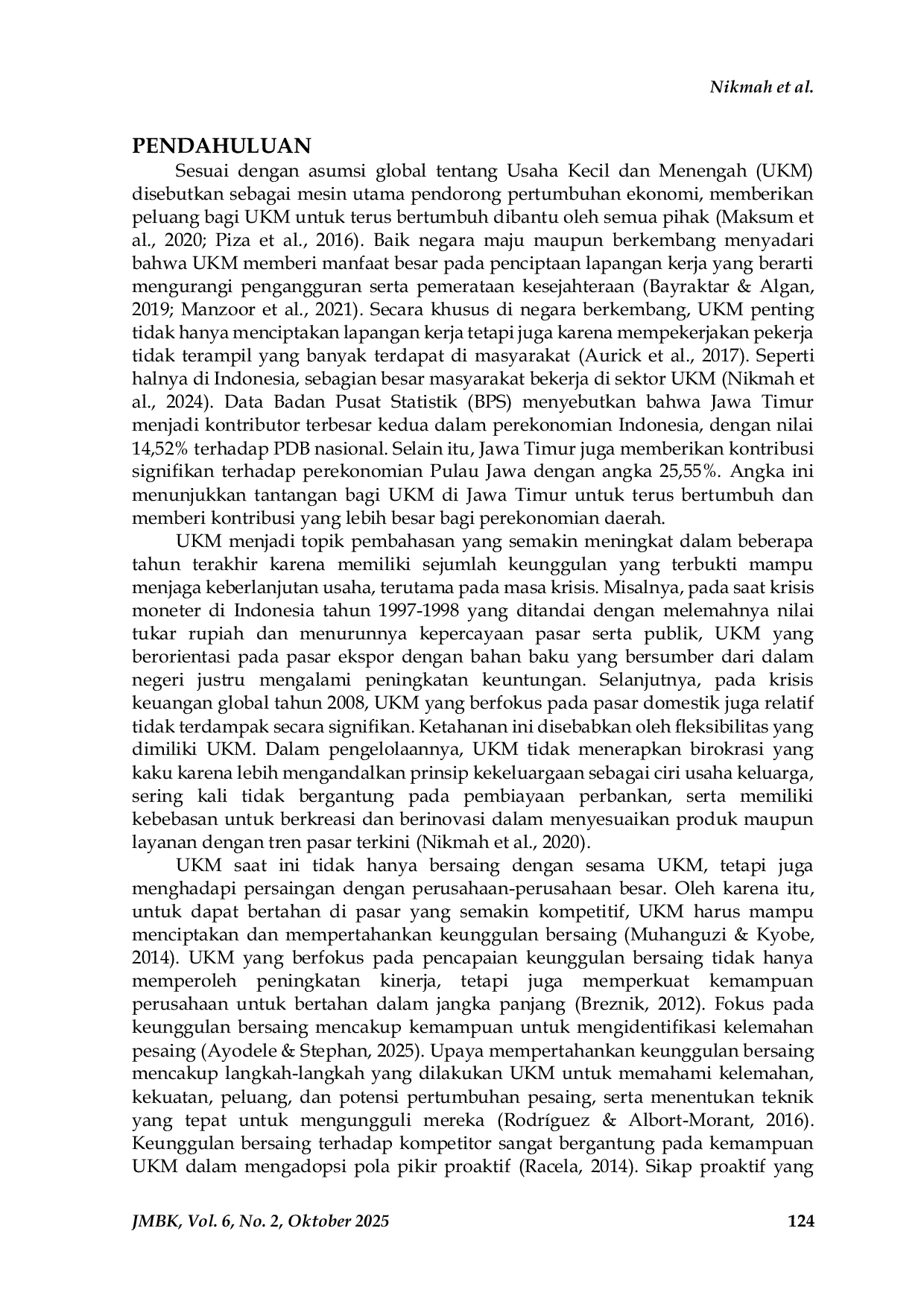 JURIS Keunggulan Bersaing Melalui Orientasi Pasar Kemampuan Jejaring Dan Inovasi Pada Usaha Kecil Dan Menengah UKM Di Jawa Timur