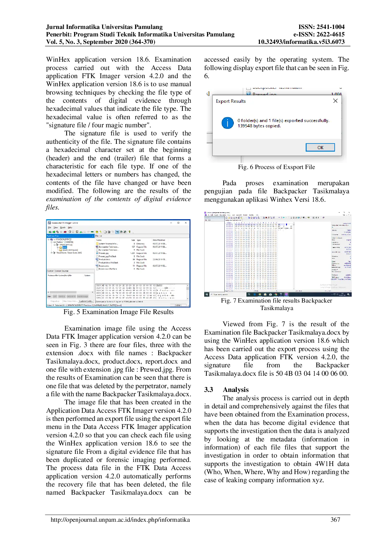 JURIS Signature File Analysis Using The National Institute Standard Technology Method Base on Digital Forensic Concepts