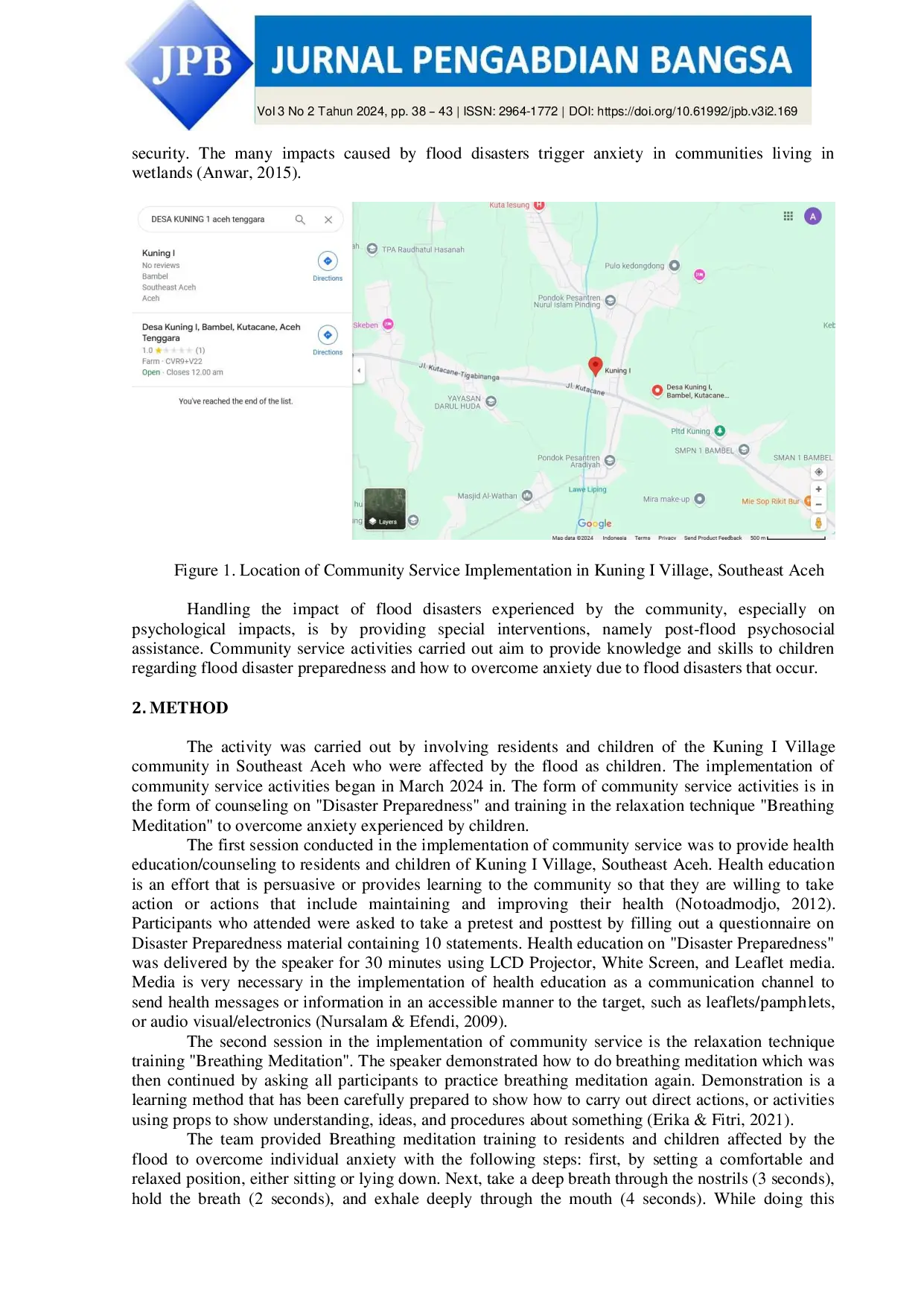 JURIS Socialization of Mental Recovery and Motivation for Children in Kuning I Village A Holistic Approach to Psychological Well Being