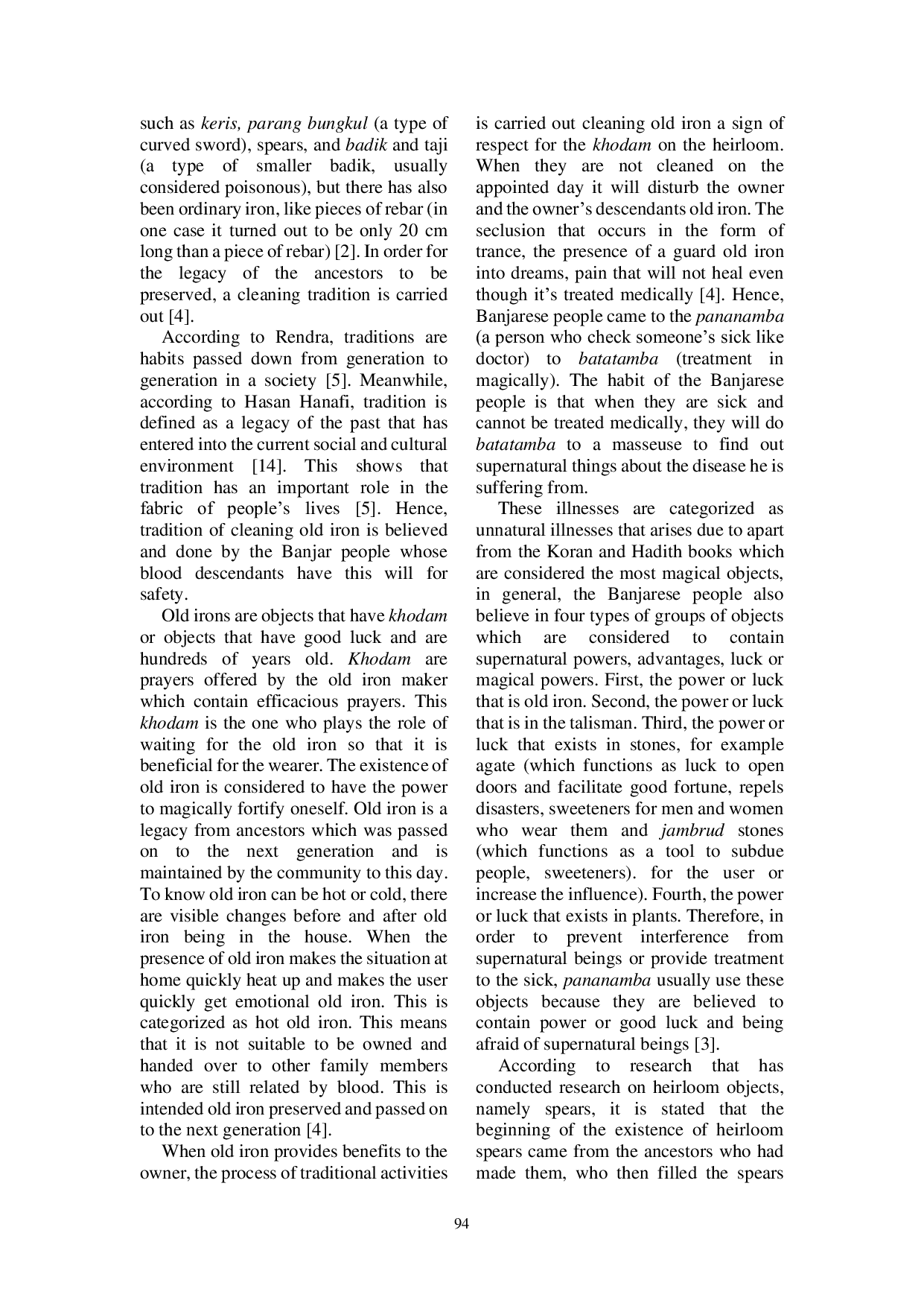 JURIS The Islamic Education Values In The Banjarase Tradition Of Cleaning Old Iron