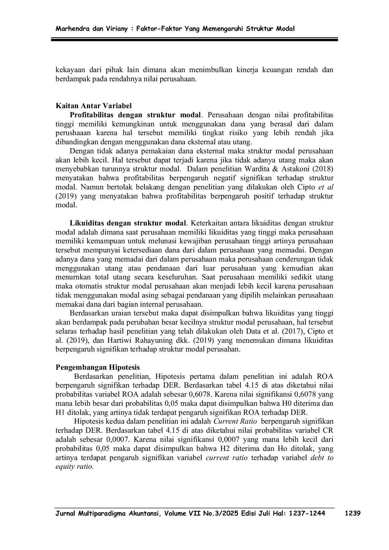 JURIS Faktor Faktor Yang Memengaruhi Struktur Modal